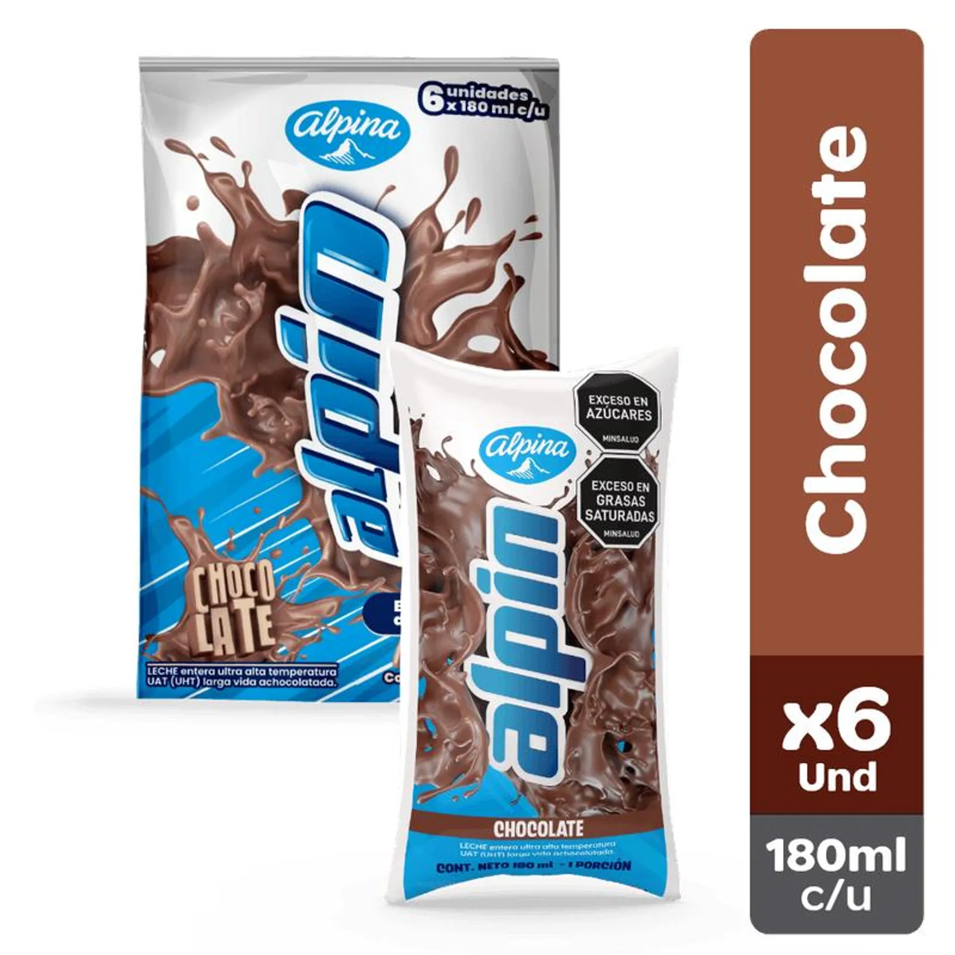 MULTIPACK ALPIN CHOCOLATE X6 x 180 ML