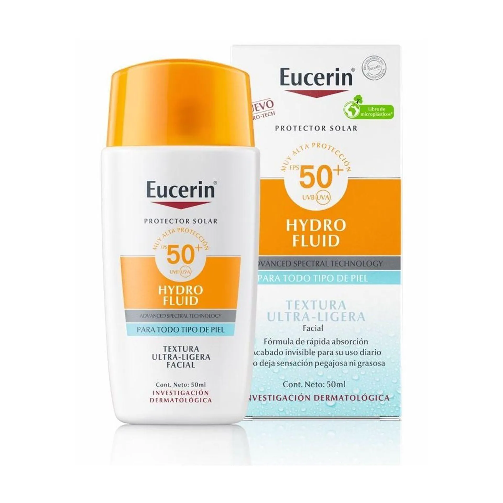 Protector Solar Eucerin Hydro Fluid Fps50 X 50ml