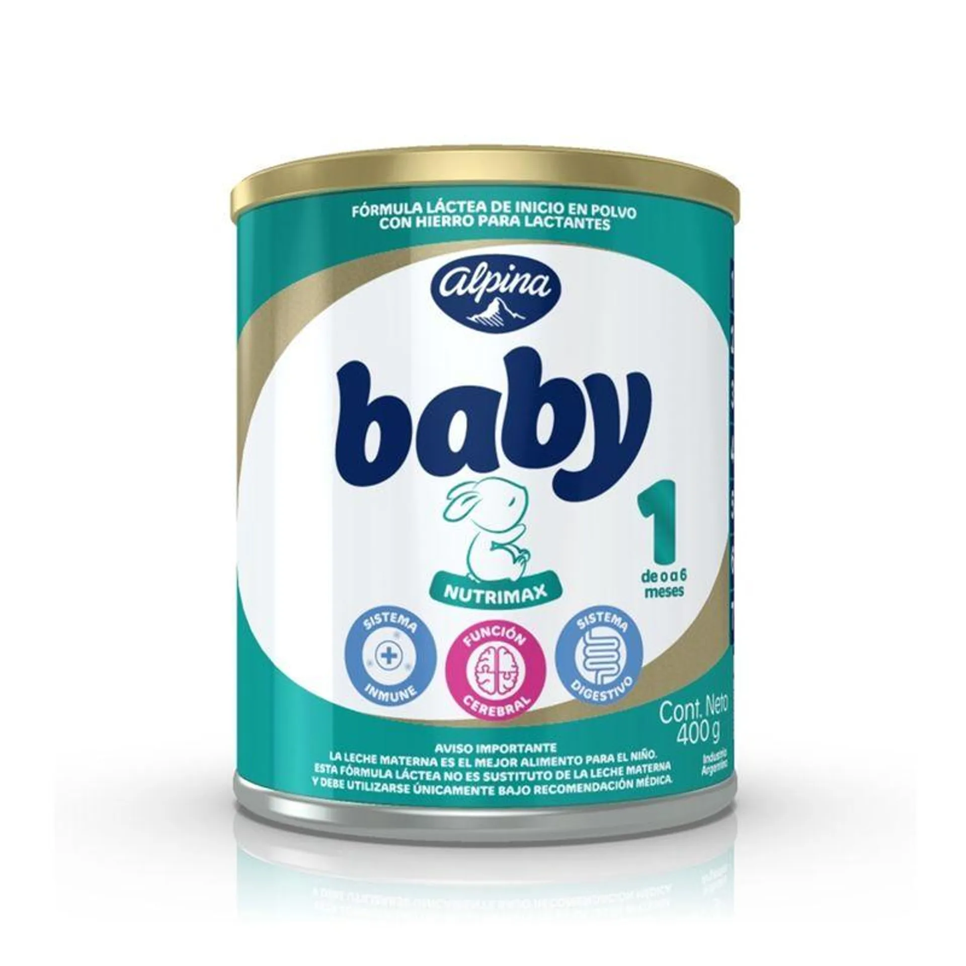 Formula Infantil Alpina Baby 1 Lata X 400 Gr