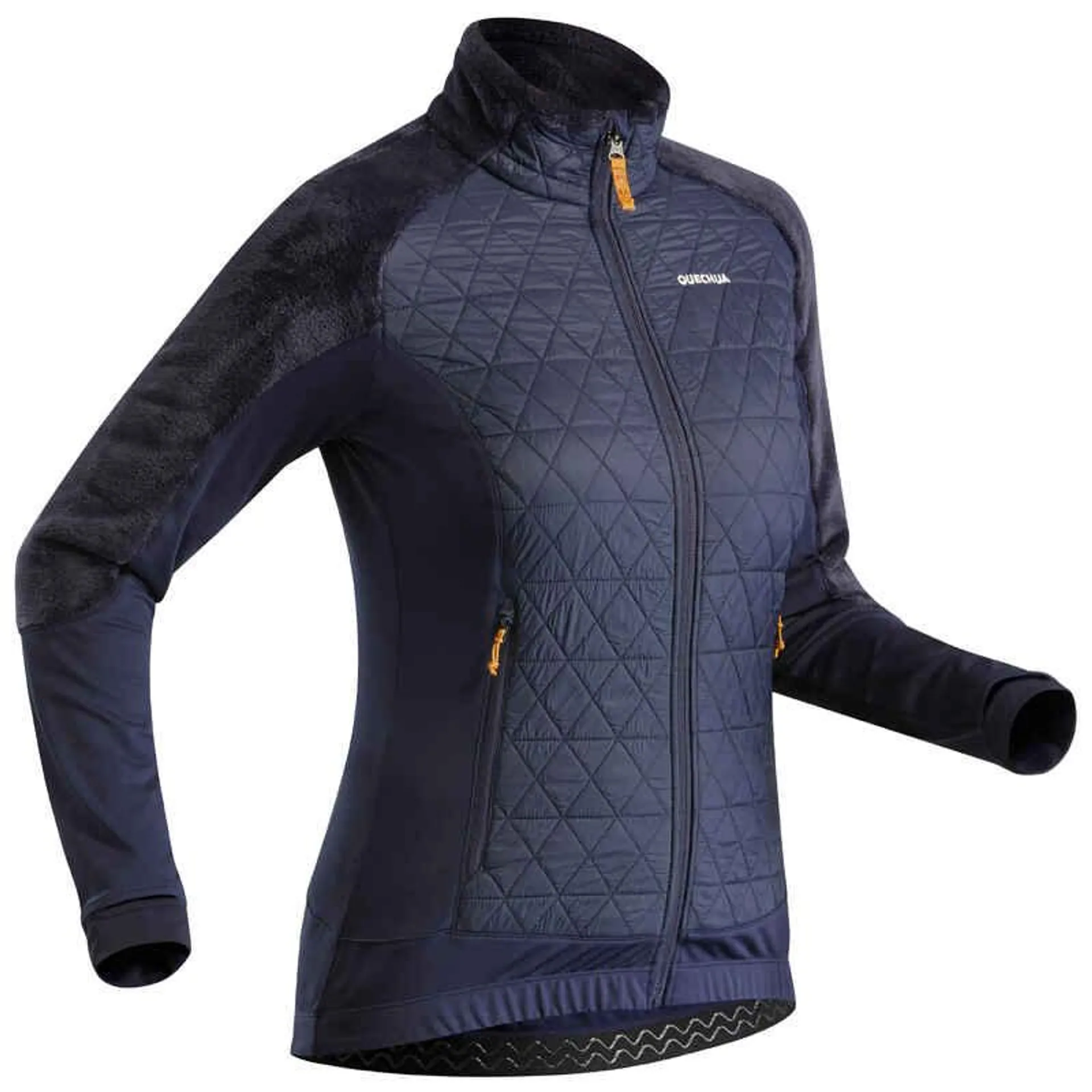 Chaqueta polar térmica de senderismo en nieve para Mujer Quechua SH900 azul