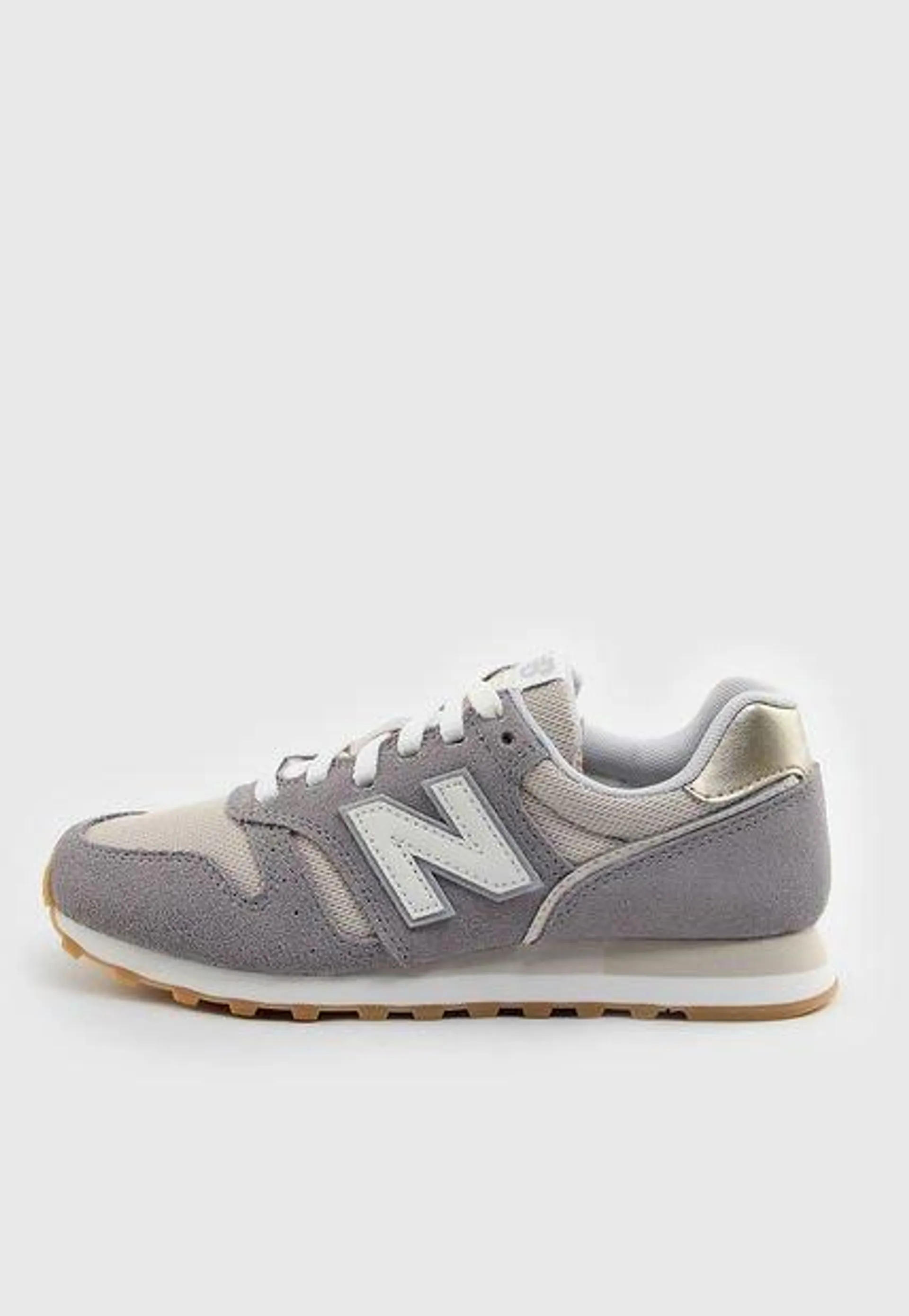 Tenis Lifestyle Gris-Beige-Dorado New Balance 373