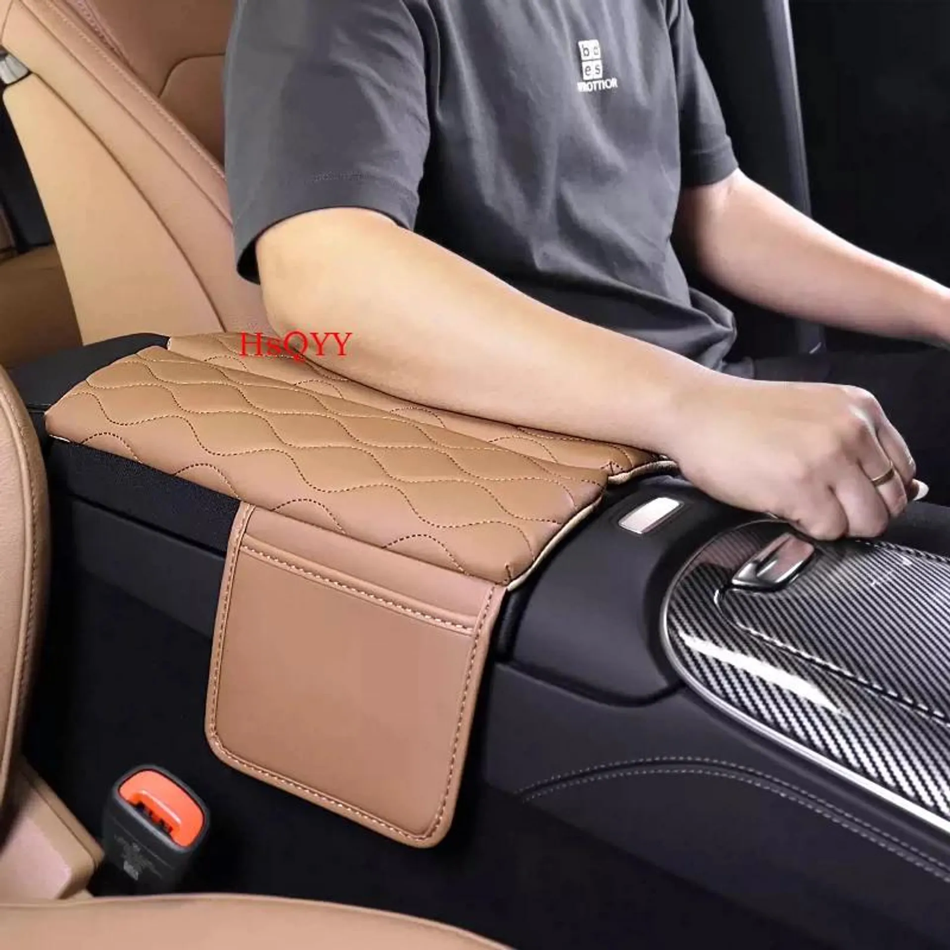 Center Console Armrest Box Cover Pad For Mercedes Benz E Class W214 E260 E300 2024 2025 Leather Anti-Scratch Armrest Cushion