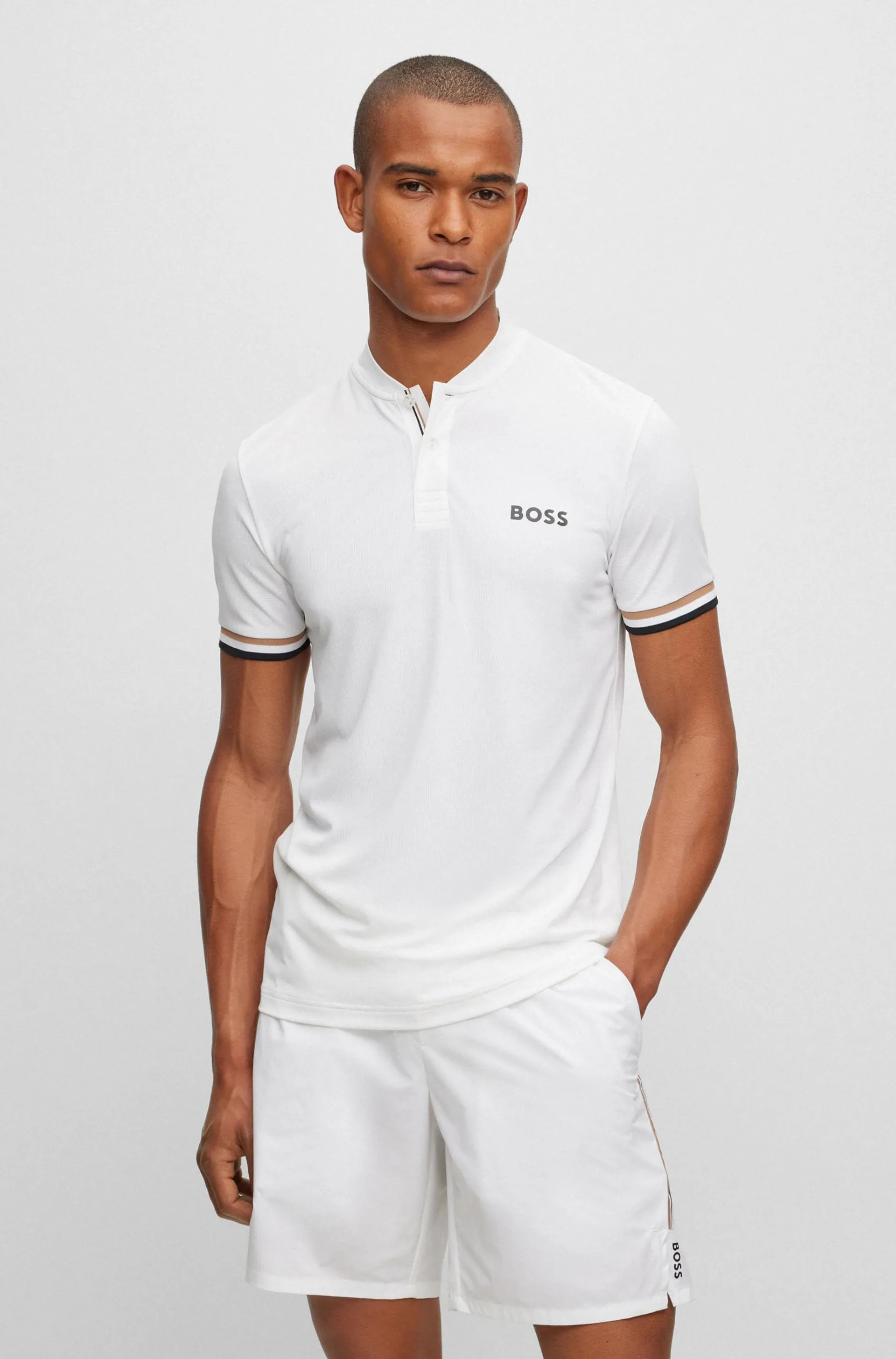 Polo Para Tenis Slim Fit Boss X Matteo Berrettini Hombre