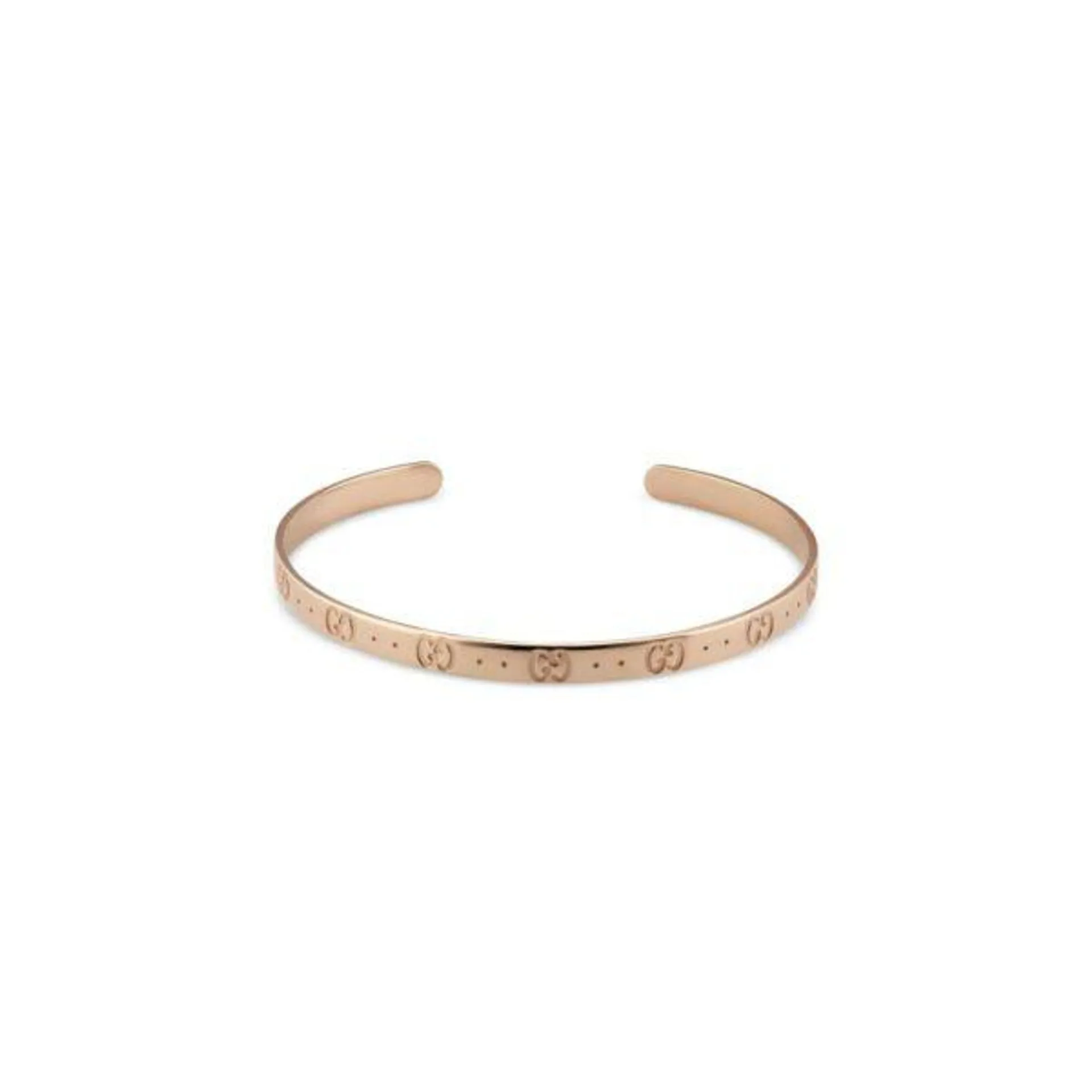 Pulsera aro abierto Gucci Icon oro rosa 18K