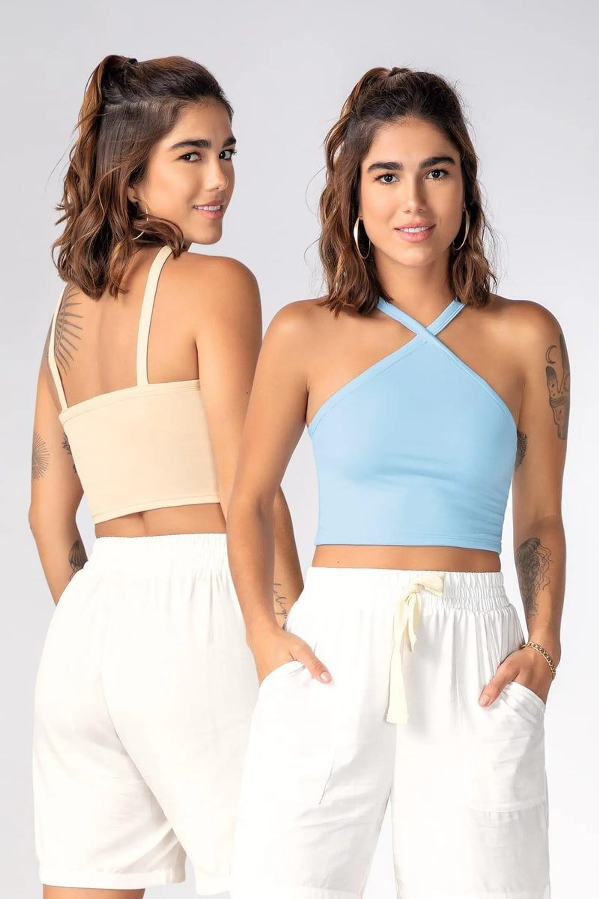 DUO CROP TOP Multicolor