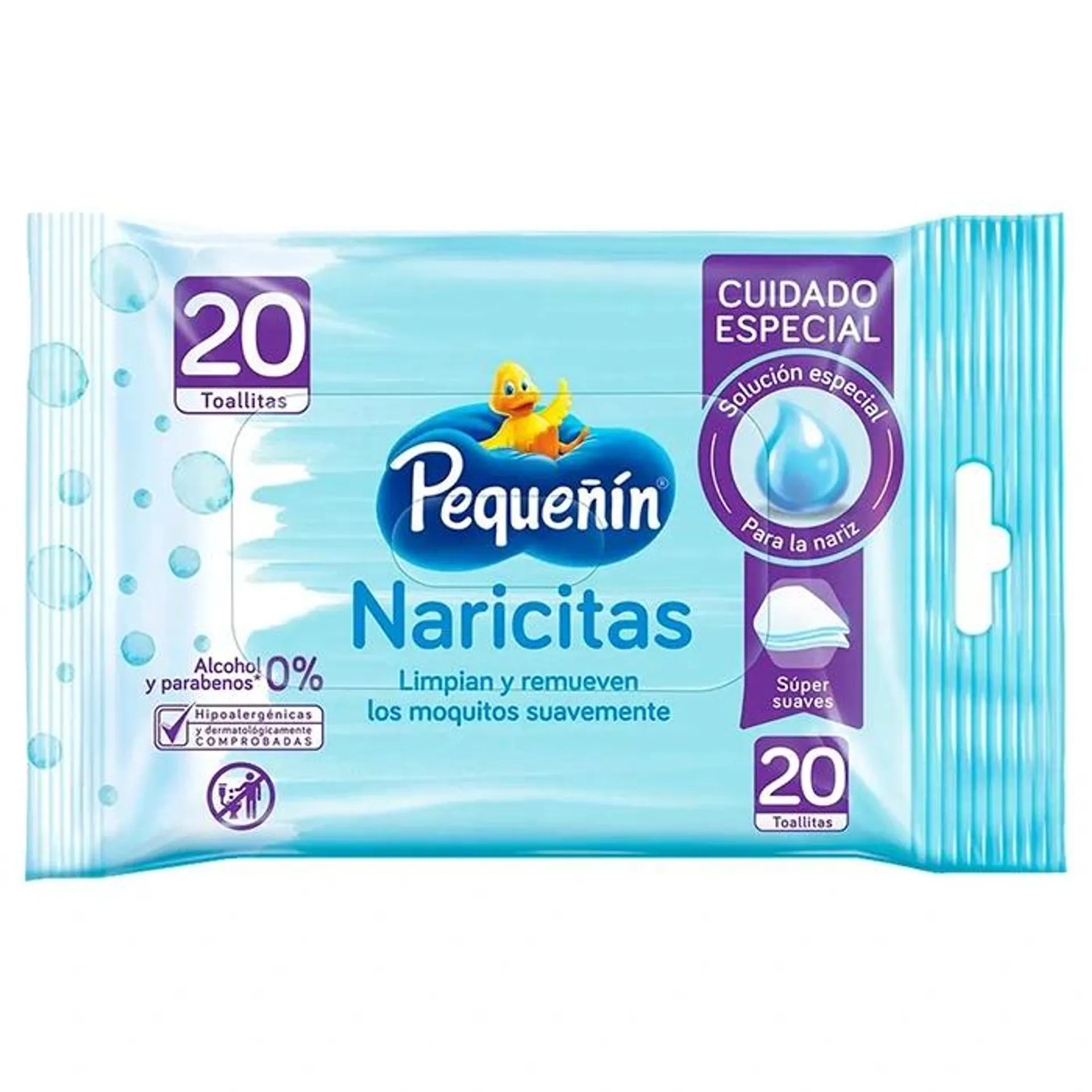 Panitos Humedos Pequenin Naricitas X 20und