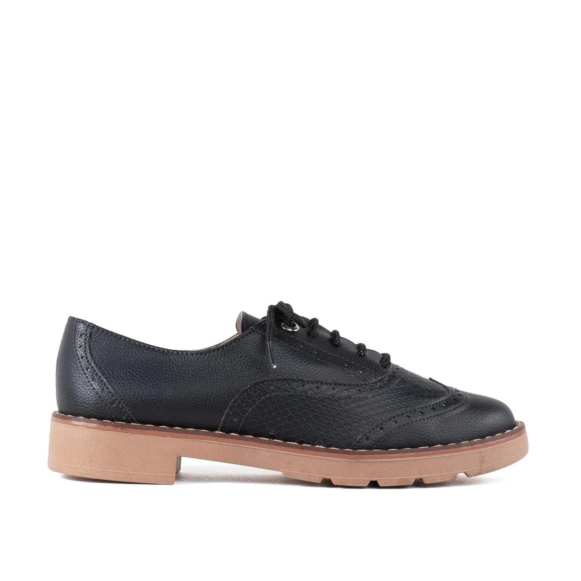 Ataduras tipo oxford color negro con texturizado