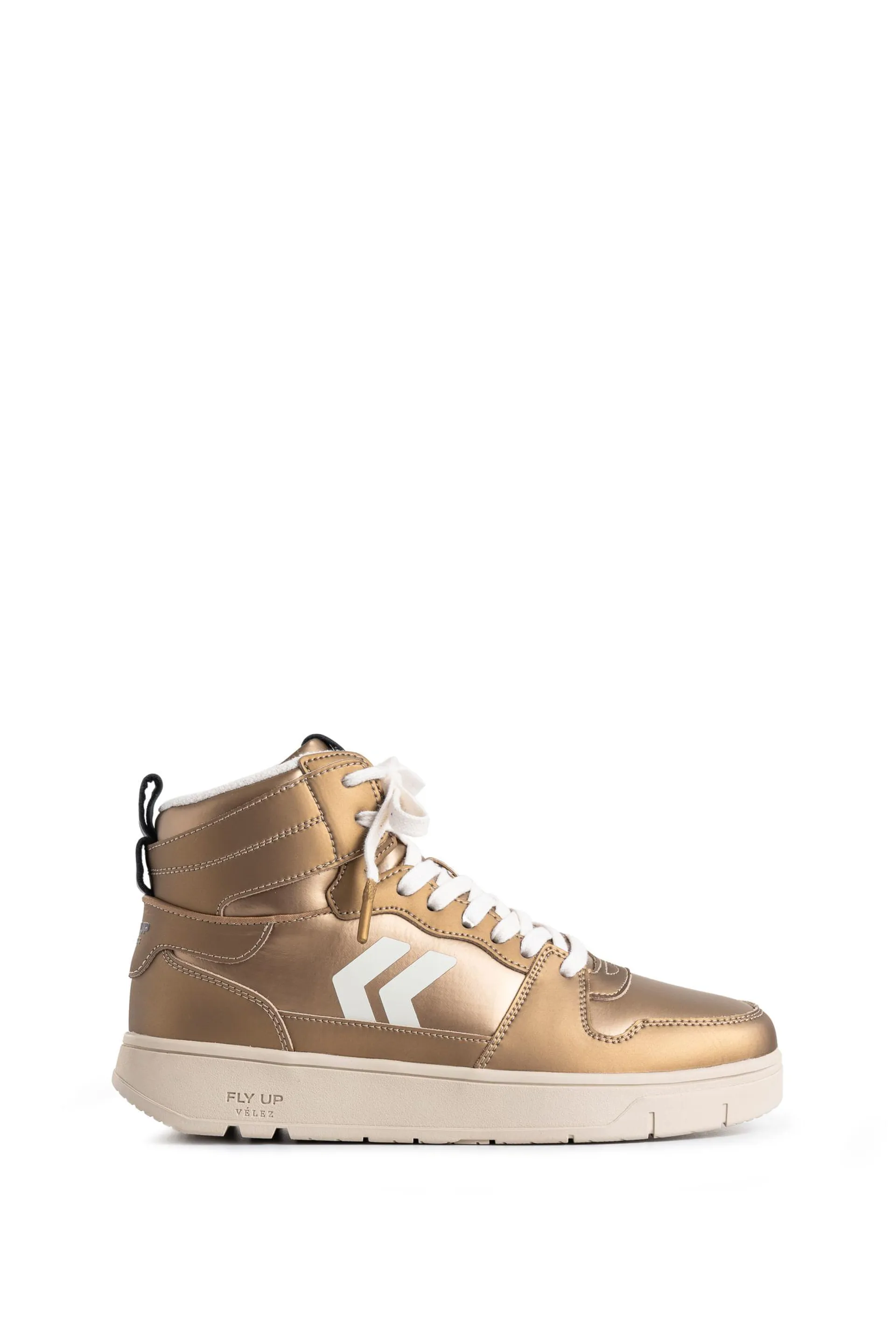 Tenis Fly Up Off en textil y cuero para mujer high top