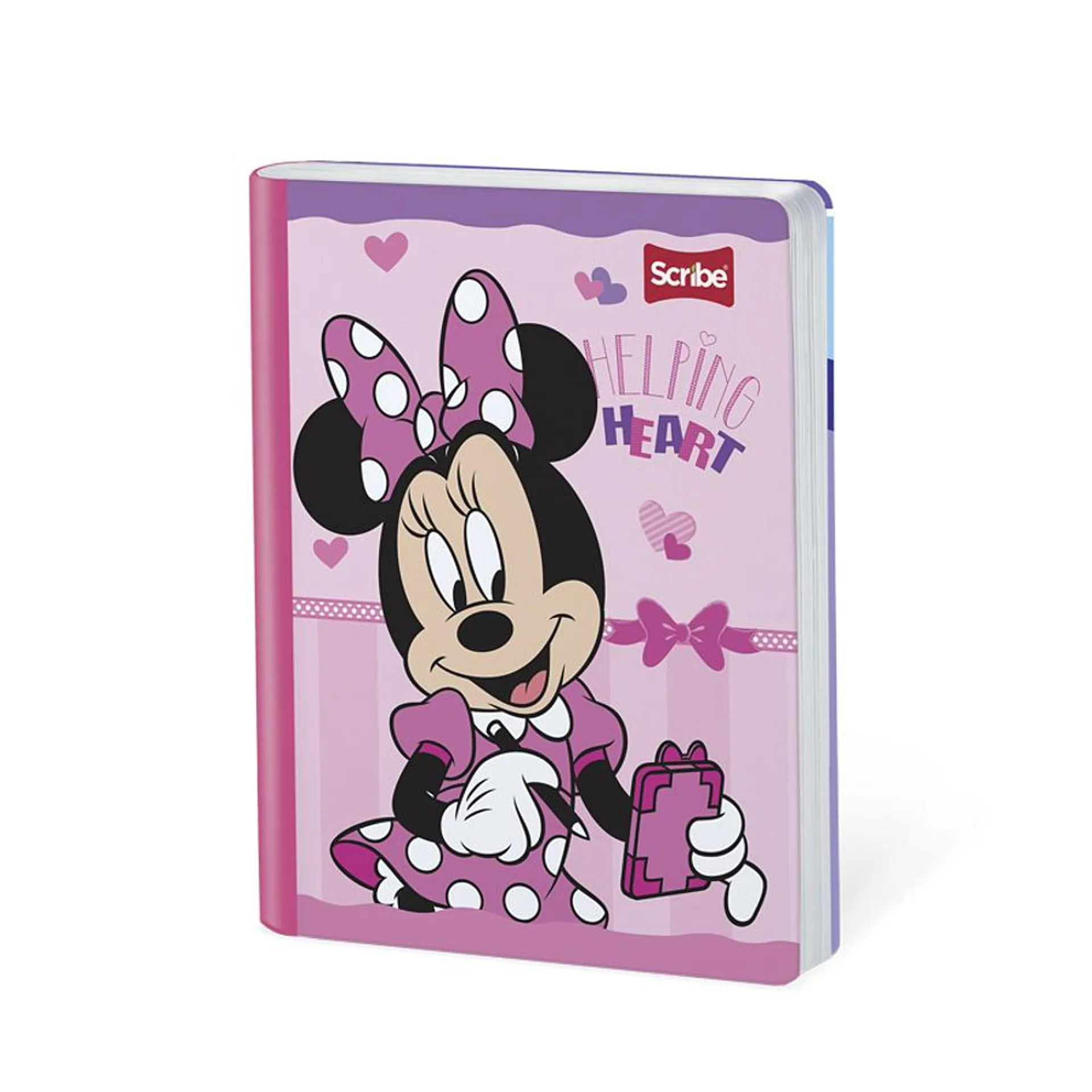 Cuaderno Cosido Minnie 100 Hojas Cuadros