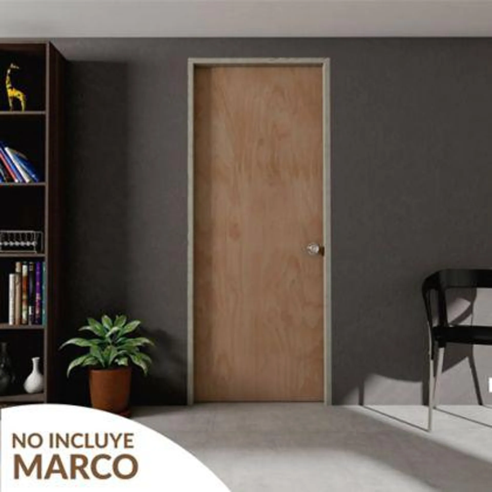 Puerta Triplex Okume 60x200cm Interdoors