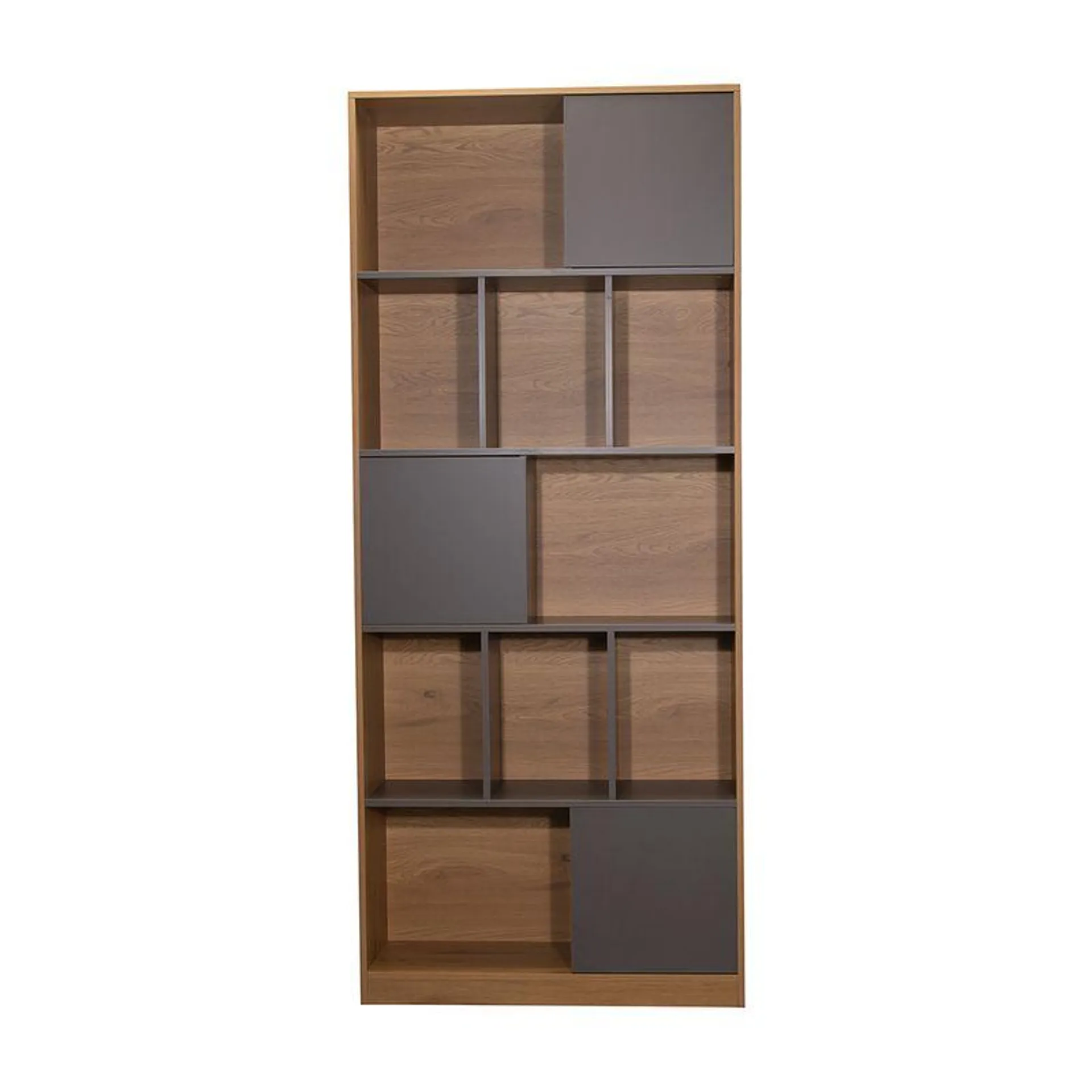 Biblioteca Munich Laminado Natural/Gris