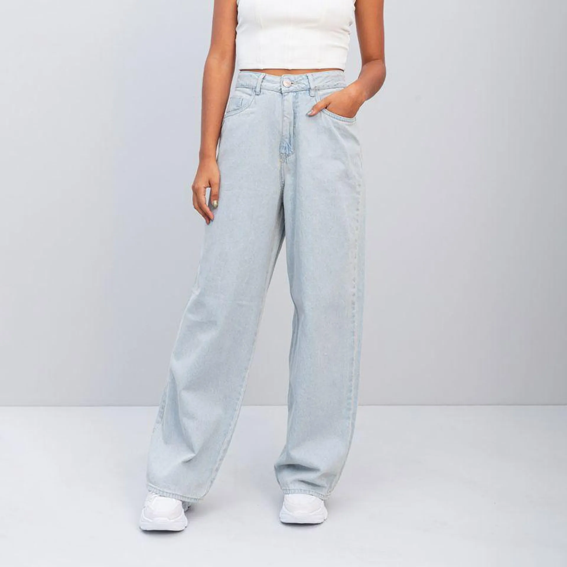 Jean Wide Leg Talle Alto Timus