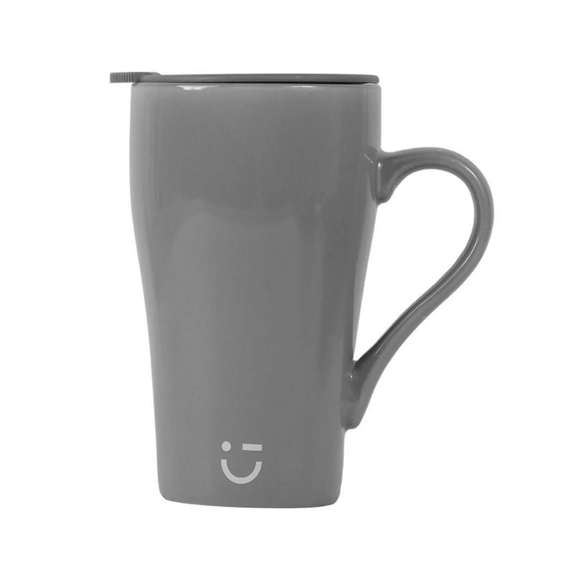 Taza Minimalista de Gran Capacidad Gris