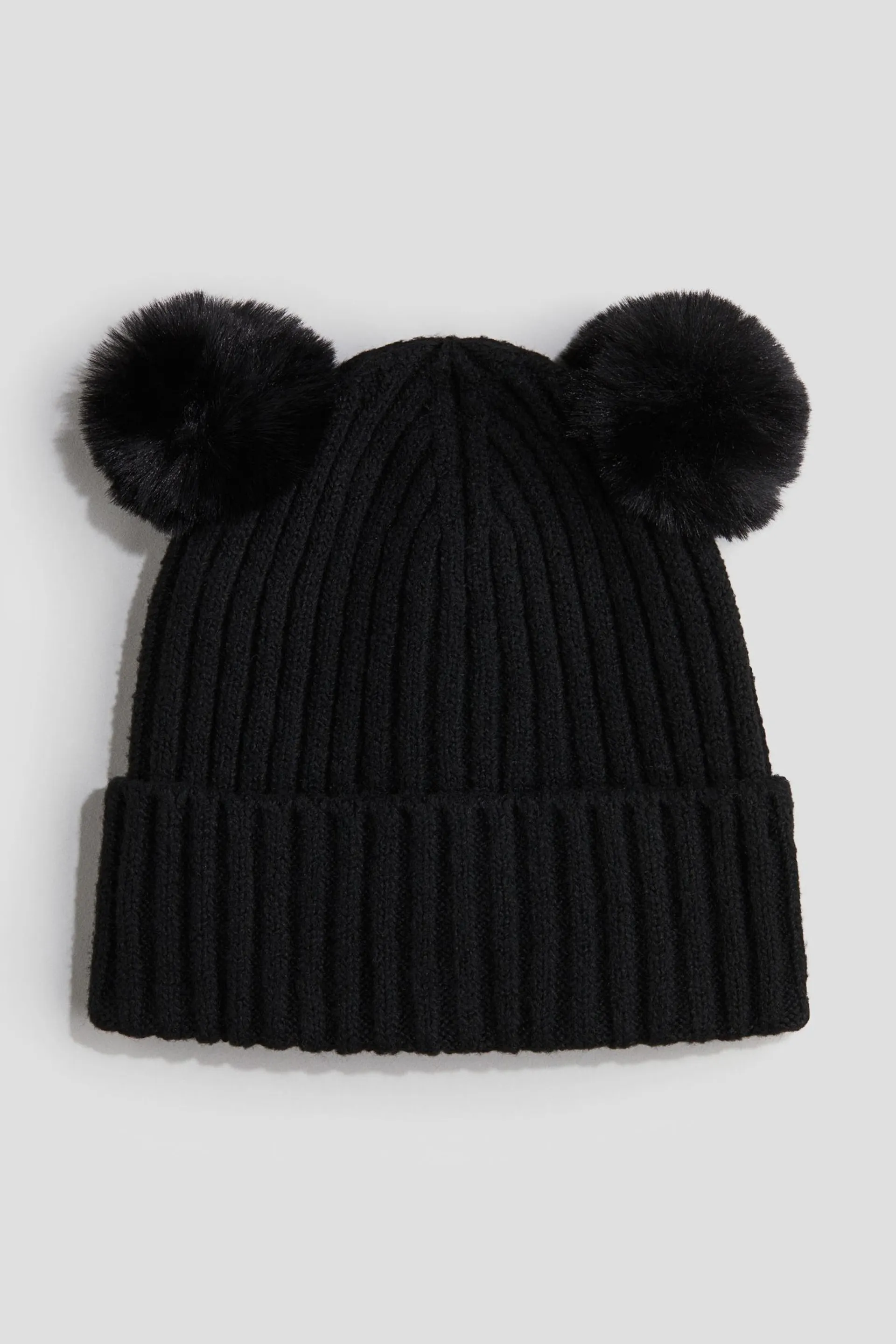 Gorro beanie acanalado con pompones - H&M Colombia | Moda online, ropa de Mujer, Hombre, Bebé y  Niños | H&M CO