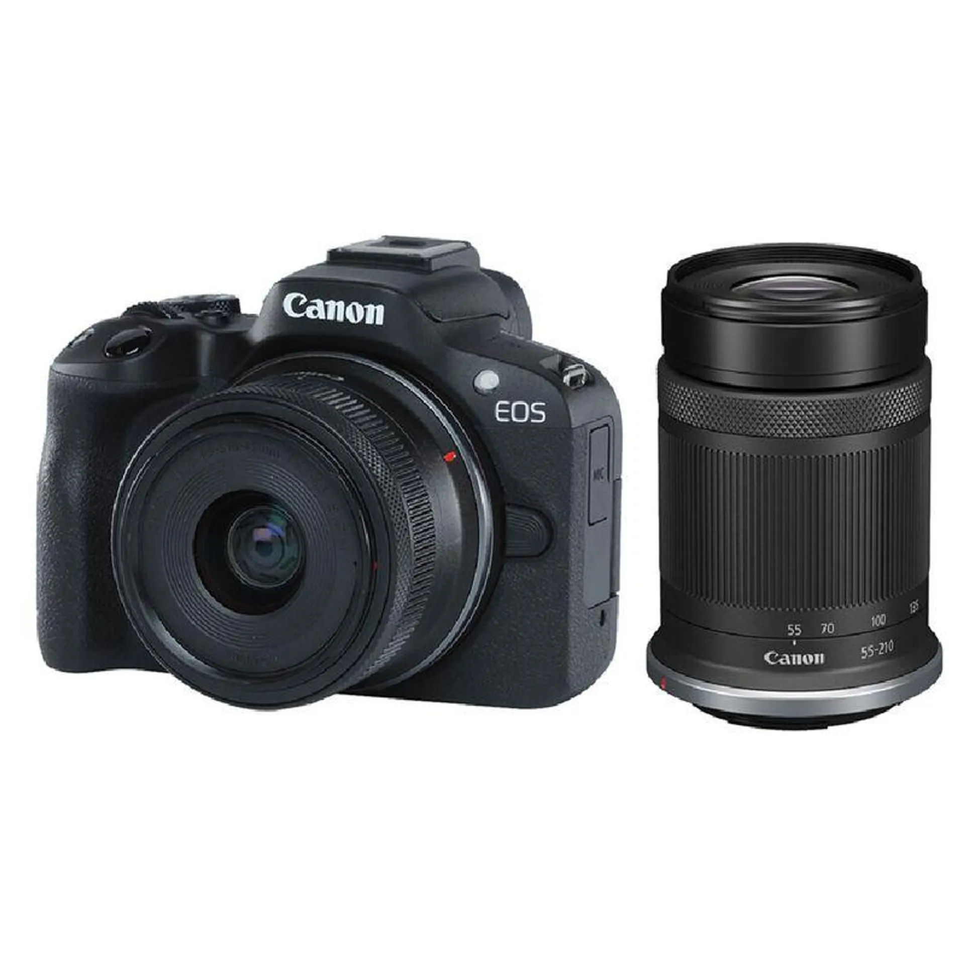 Cámara Canon EOS R50 24,2 MPX Kit 18 - 45 mm y 55 - 210 mm - Negro