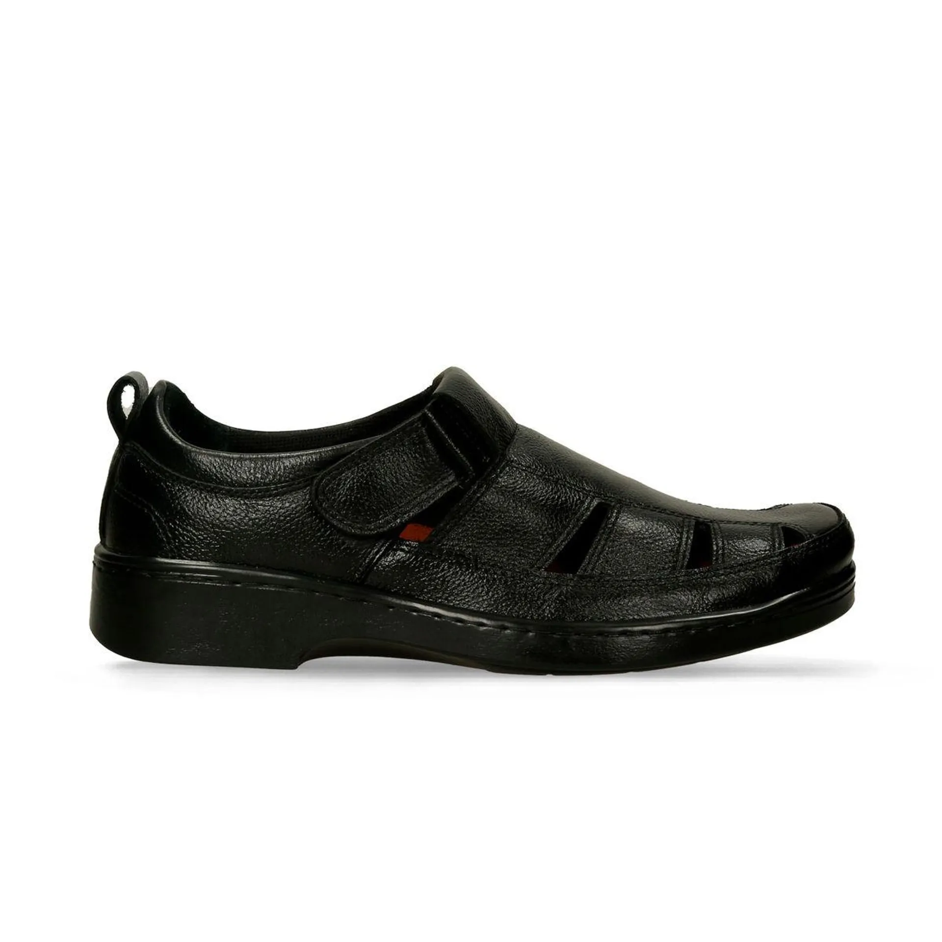 Sandalias Negro Bata Comfit Josue Velcro Hombre