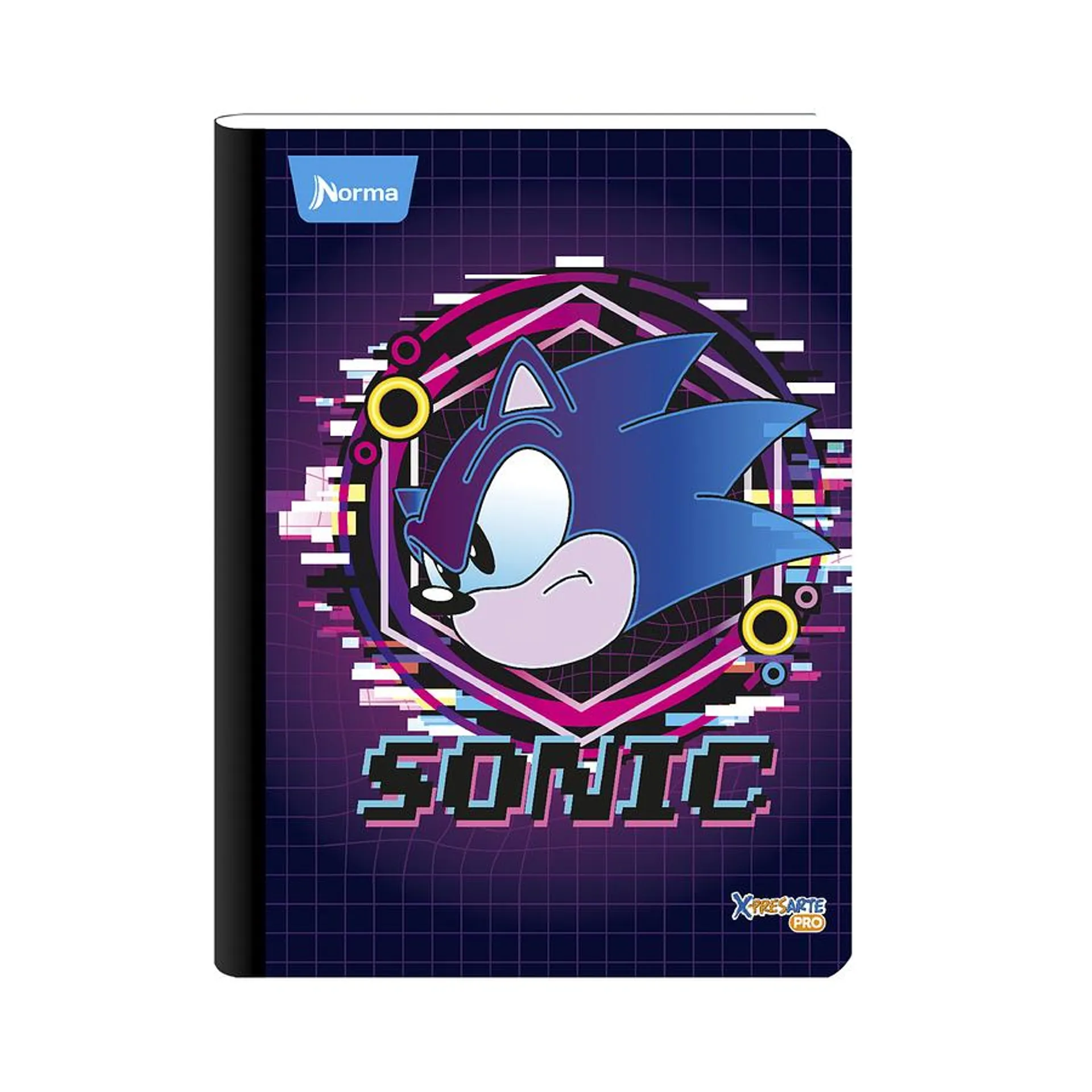 Cuaderno Cosido Sonic 100 Hojas Cuadros