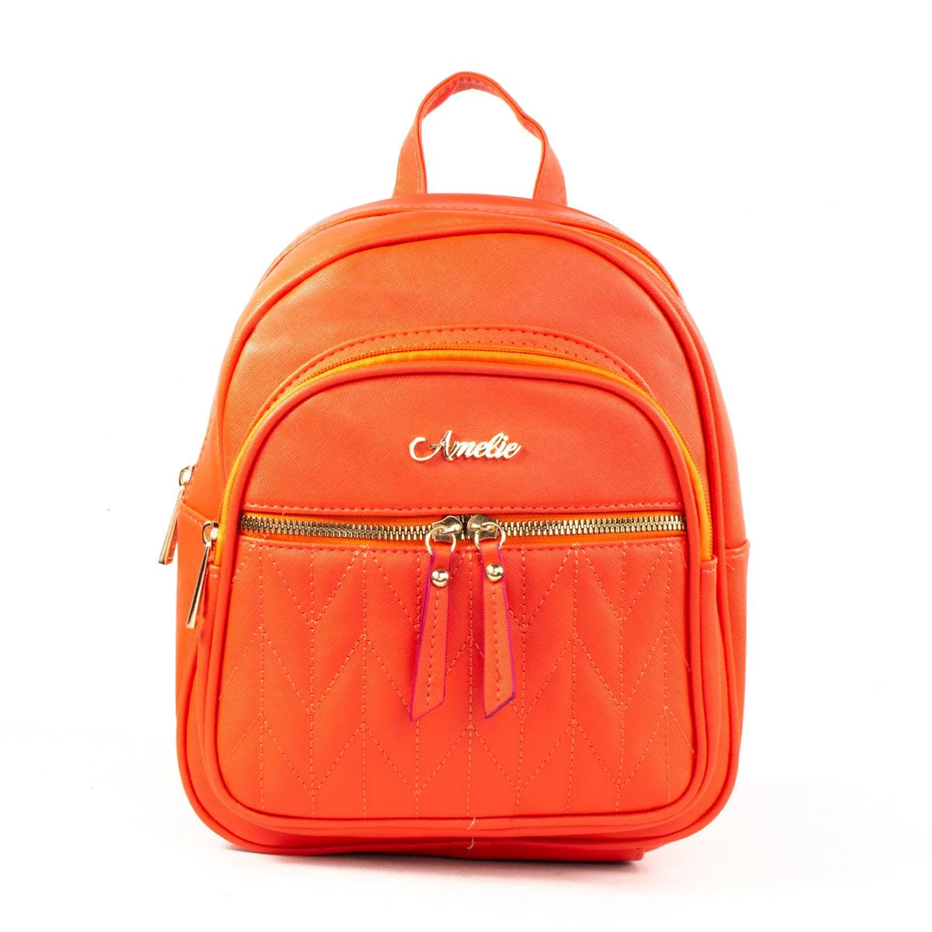 Morral pequeño color naranja, para dama