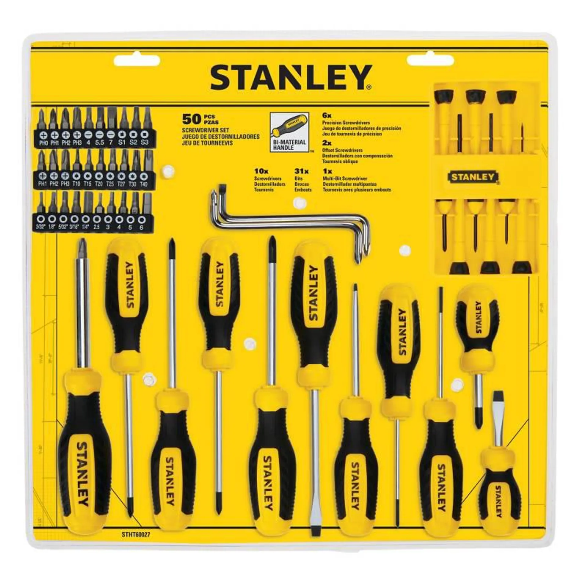 Set de Destornilladores de 50Pzas Stanley