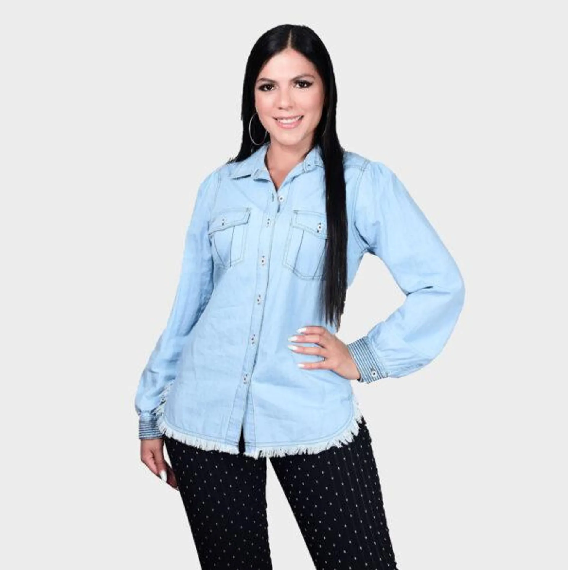 Blusa Jean Azul