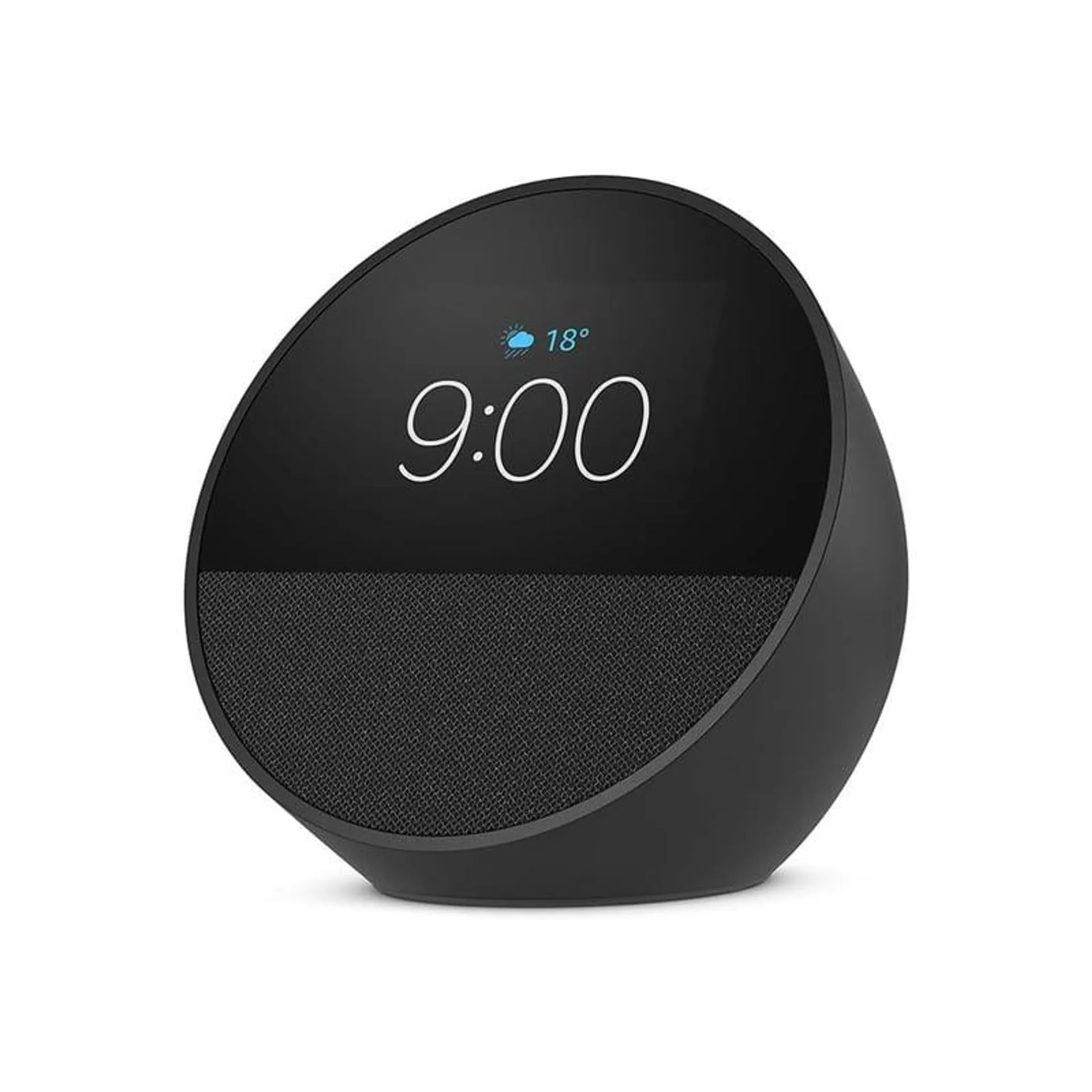 Amazon Echo Spot Bocina Despertador Inteligente 2024 Alexa Color Negro