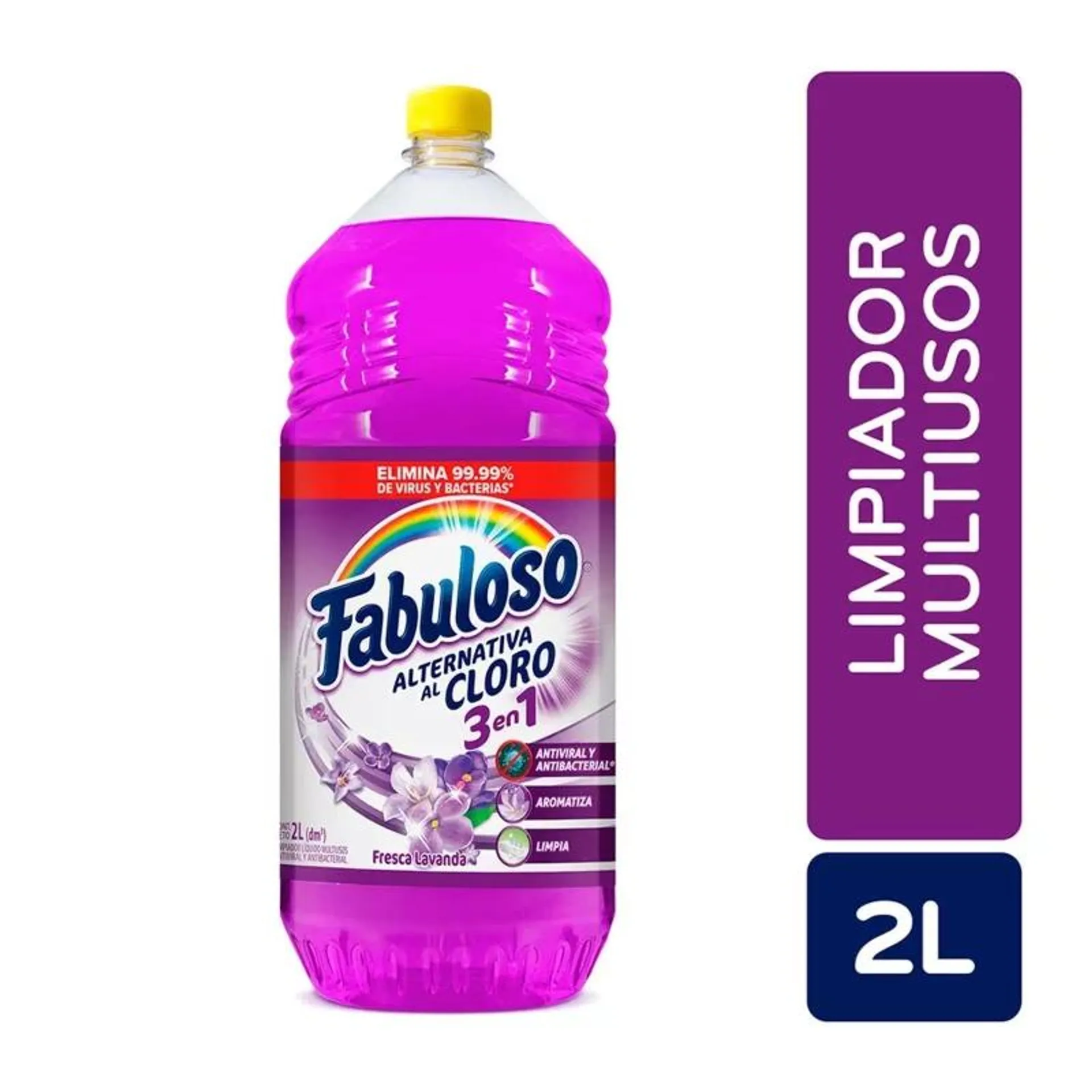 Limpia Pisos Fabuloso Alternativa al Cloro Fresca Lavanda 2 L