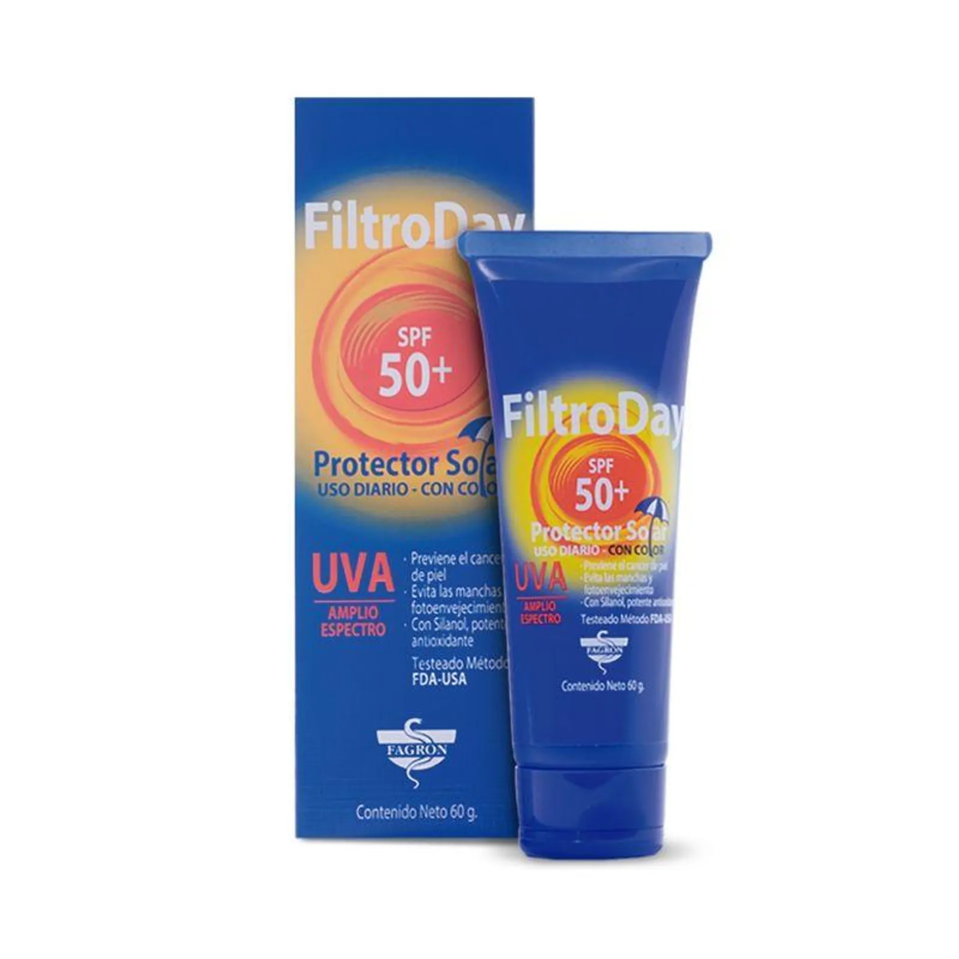 Protector Solar con Color para Pieles Sensibles y Secas Filtro Day 60 Gr