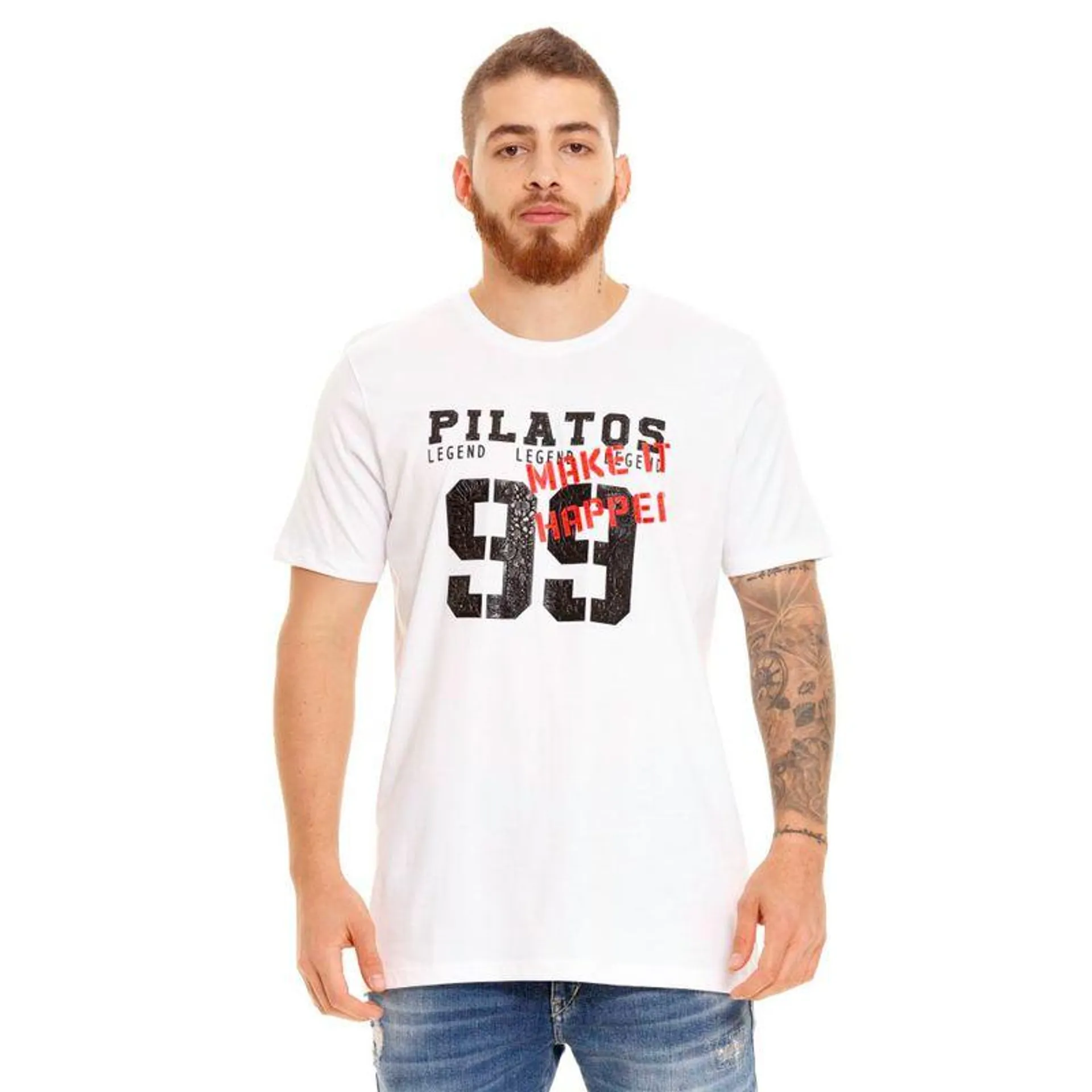 Camiseta Manga Corta Para Hombre Pilatos