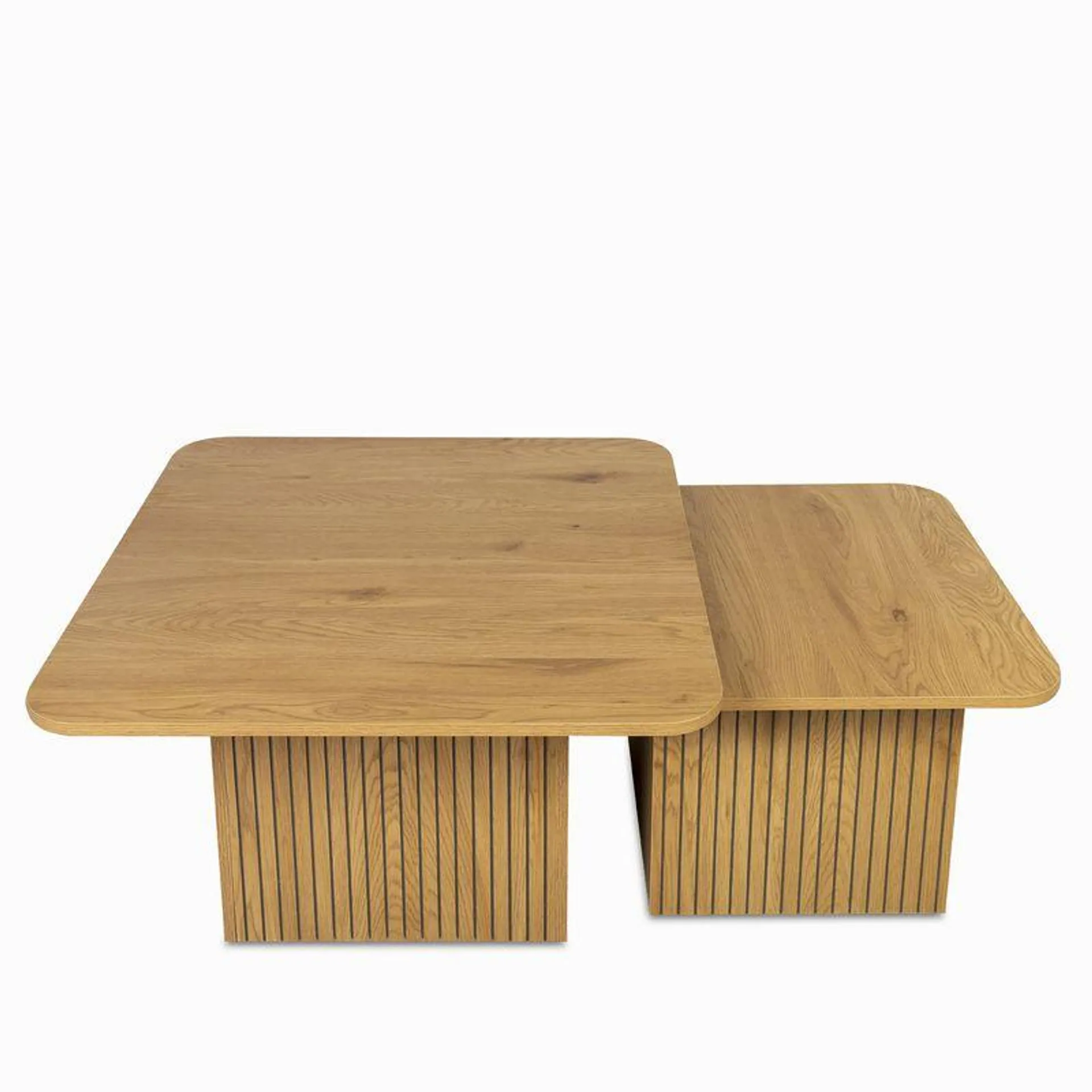 Set de mesas Cubo madera