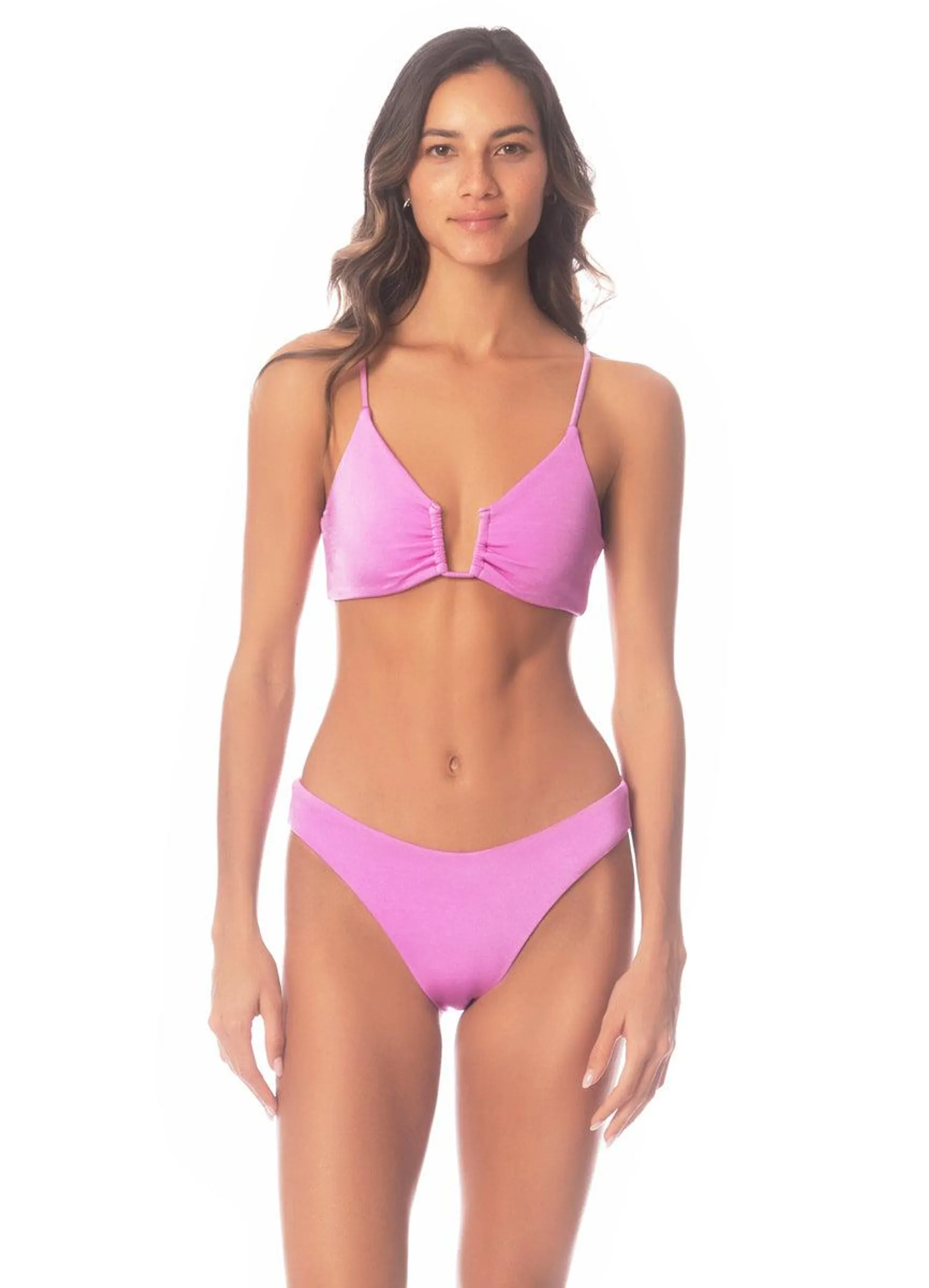 Fondant Pink Bia U Wire Bralette Bikini Top