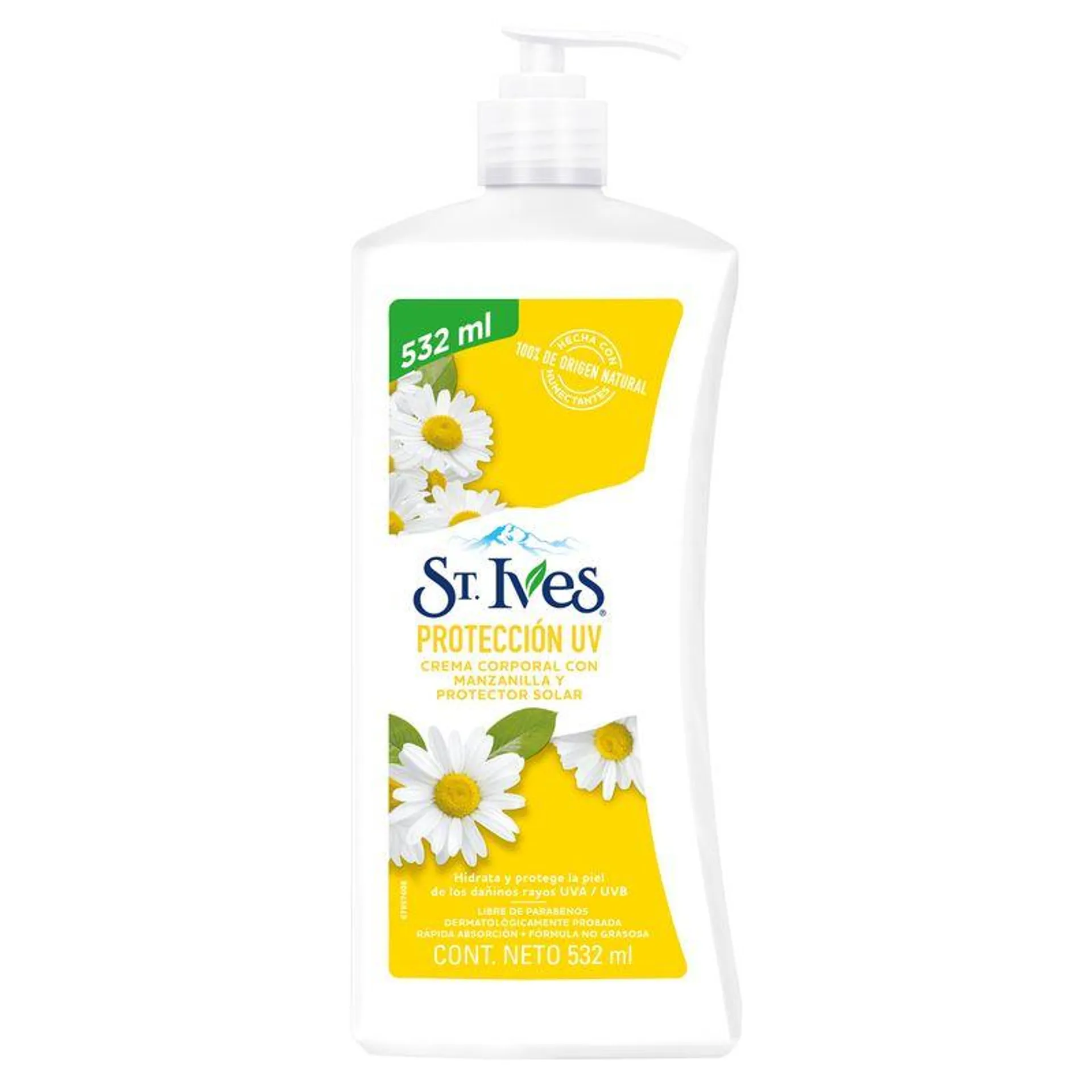 Crema Corporal St. Ives Proteccion UV Manzanilla y Protector Solar 532 ml