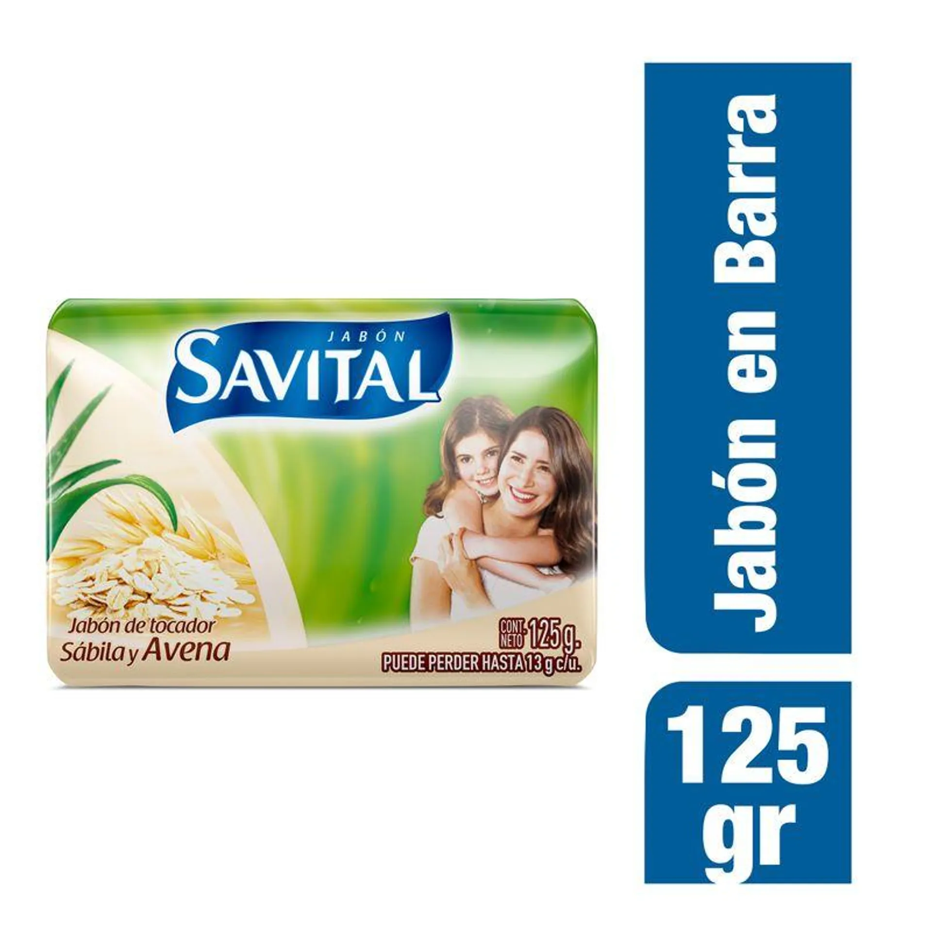 Jabon Barra Savital Sabila Y Avena X 125 Gr