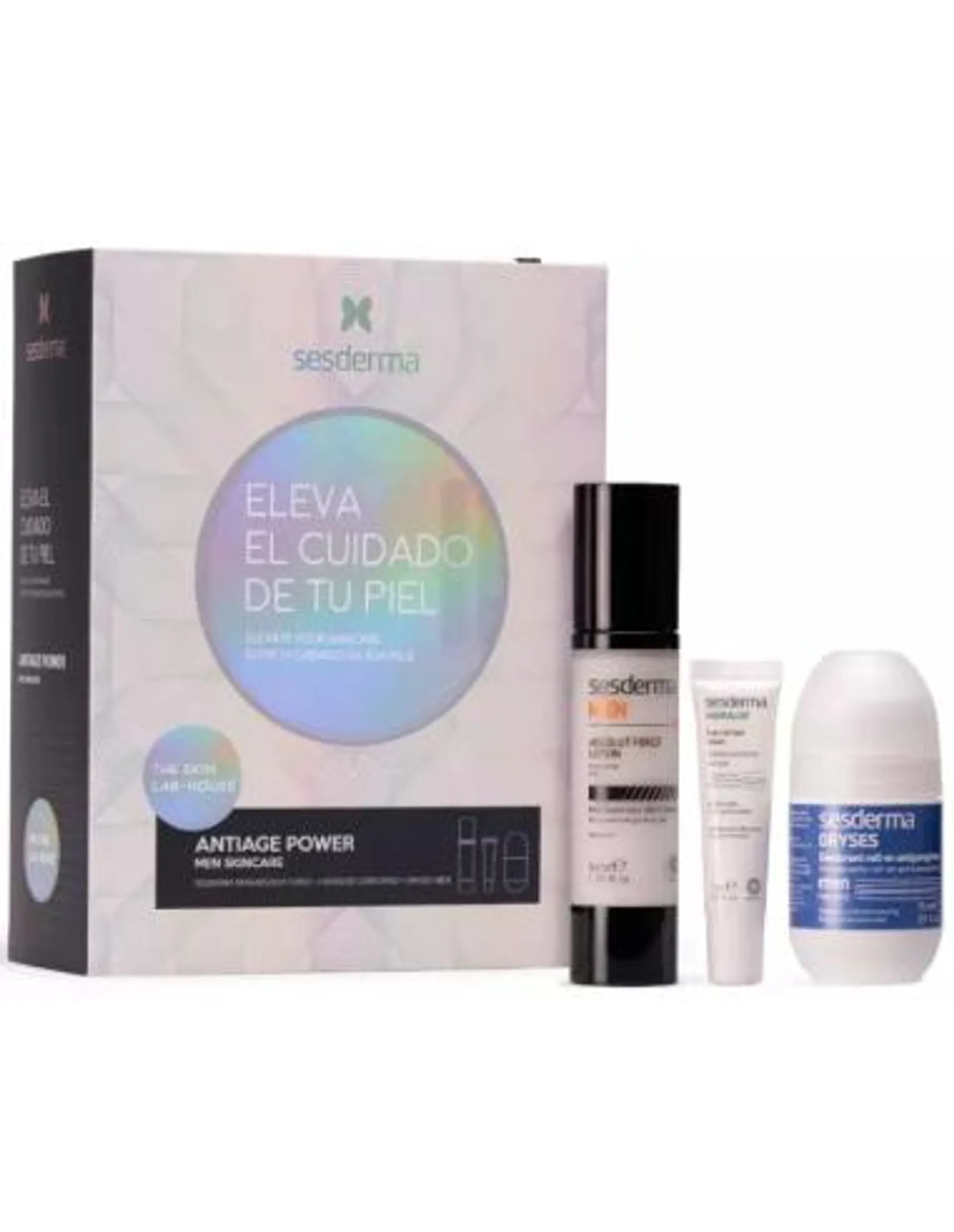 Kit Antiage Power (Sesderma Men Absolut Force Loción + Hidraloe Contorno de Ojos + Dryses Hombre)