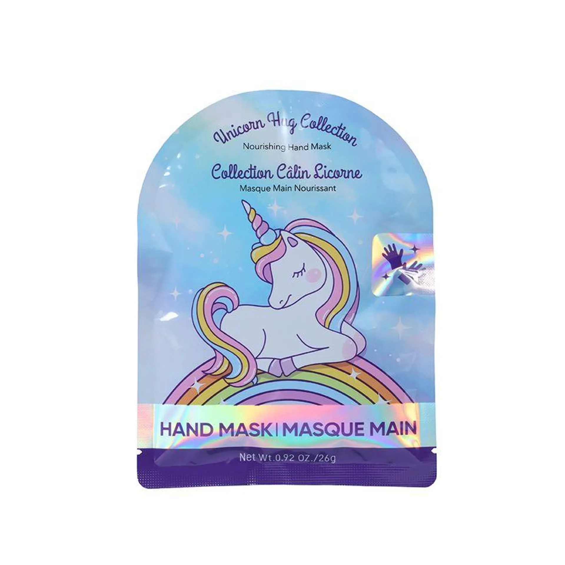 Mascarilla Nutritiva para Manos Unicorn Hug Collection Azul