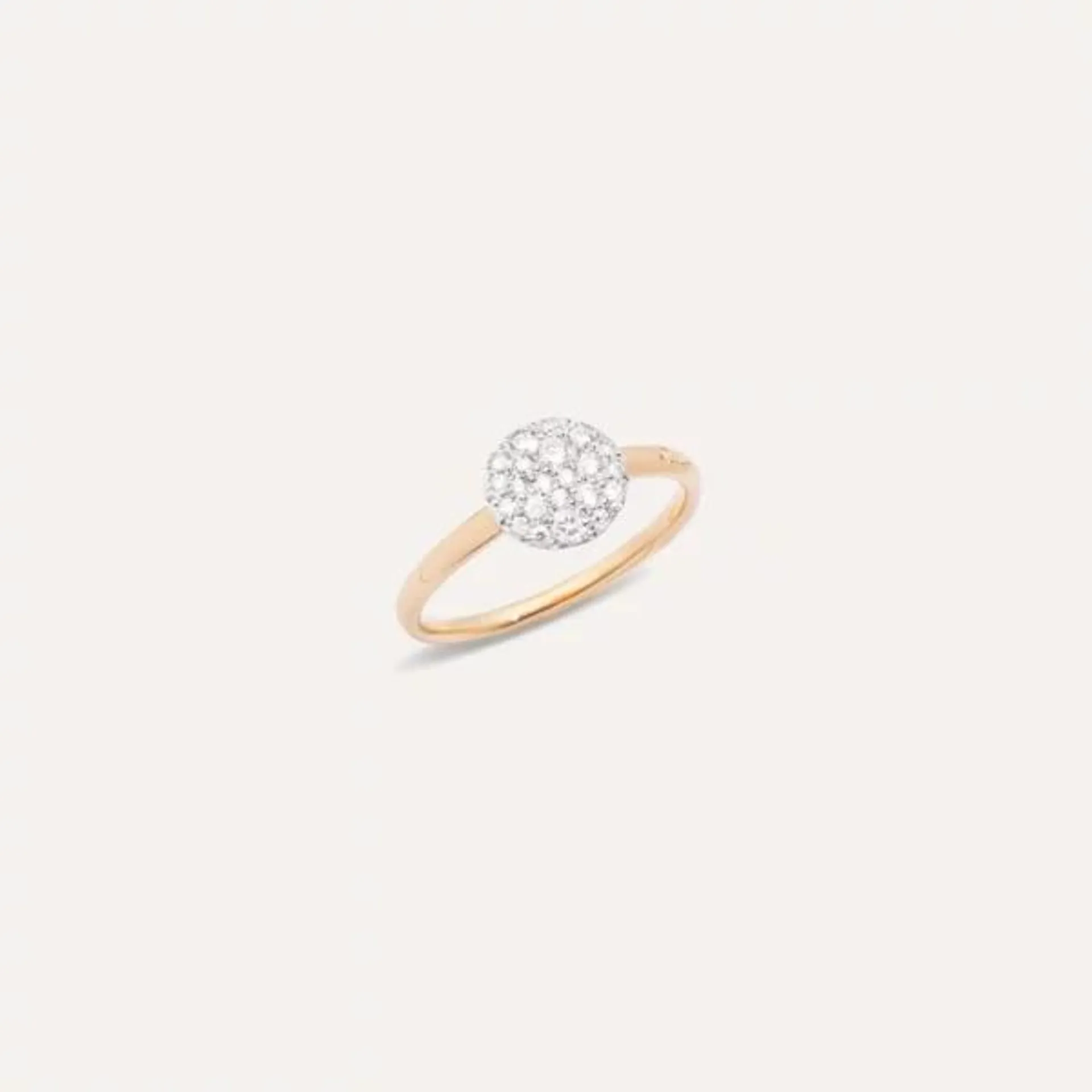 Anillo Pomellato Sabbia Oro Rosa 18k y diamantes