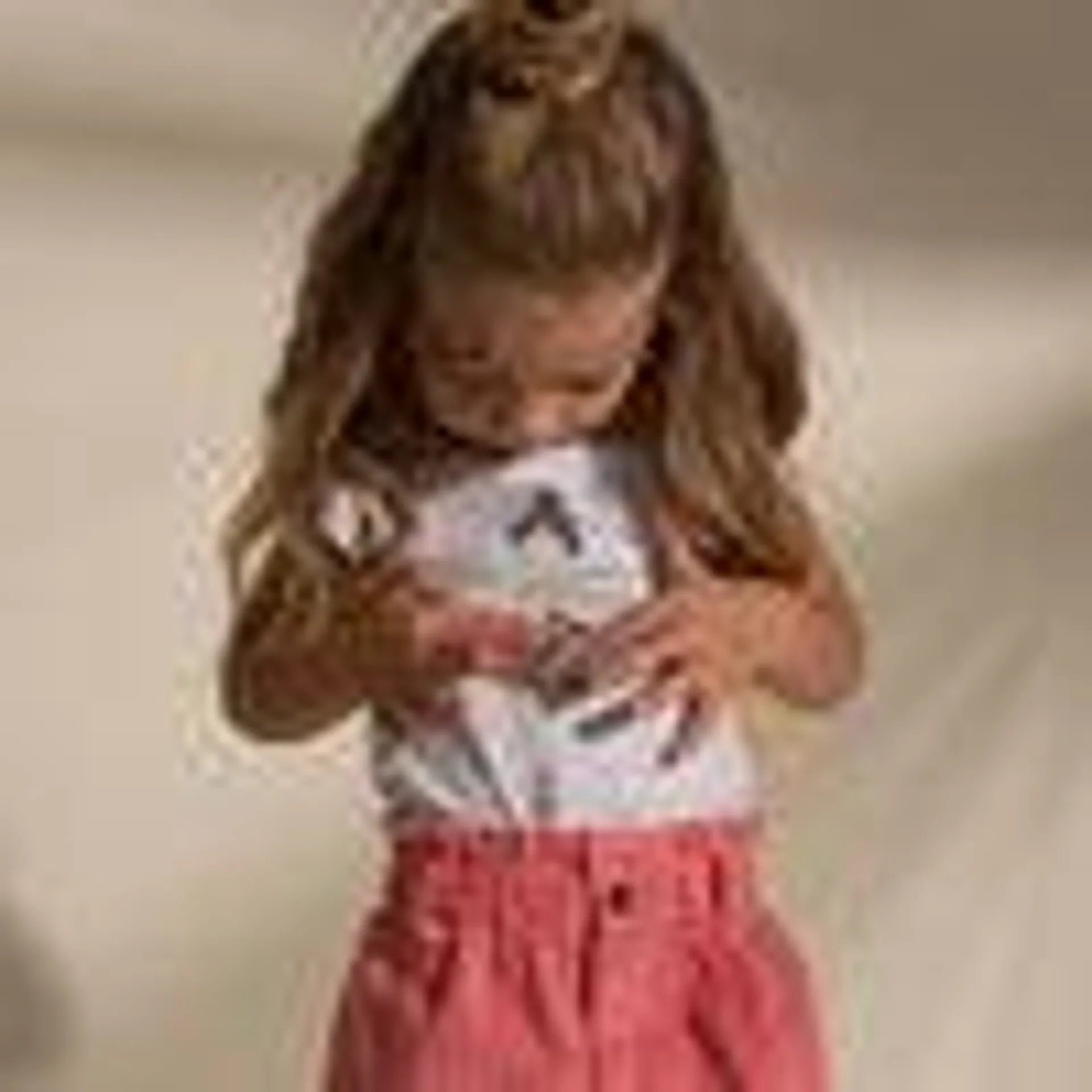 Camiseta manga corta blanca para bebé niña