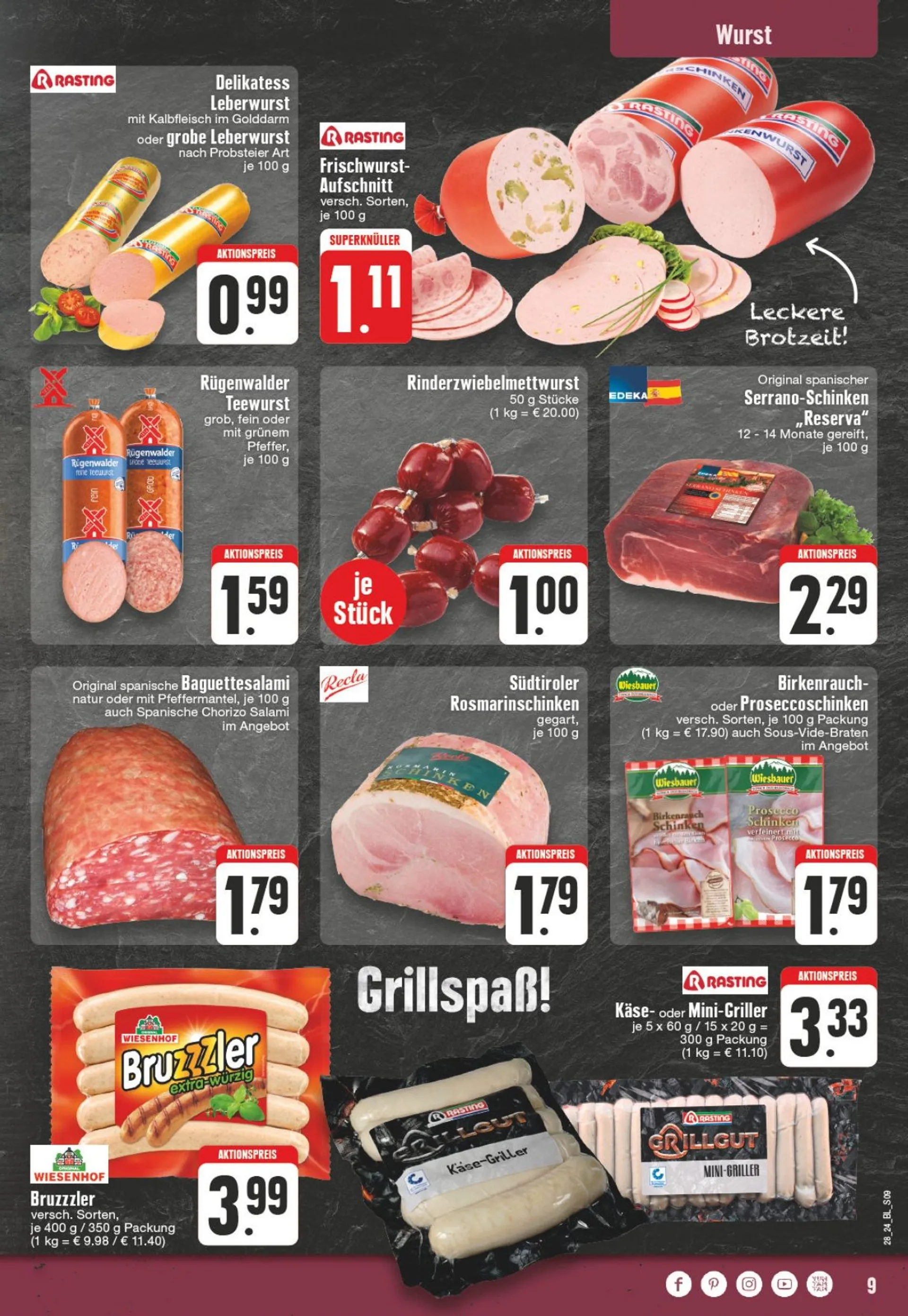 EDEKA ANGEBOTE von 8. Juli bis 13. Juli 2024 - Prospekt seite 15