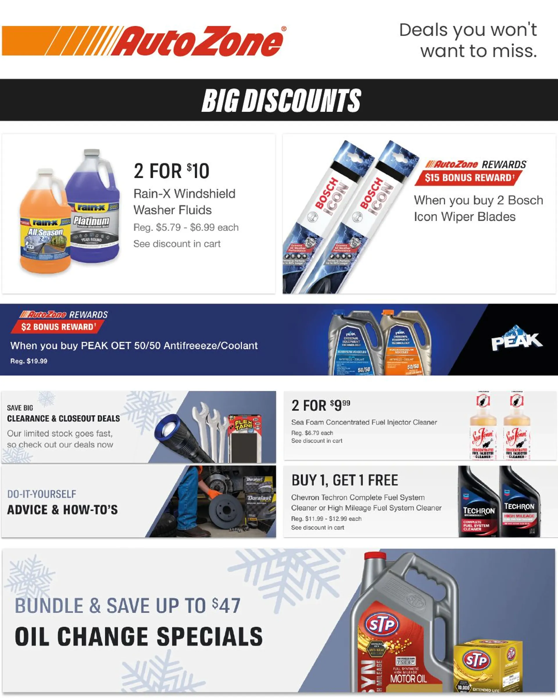 Weekly ad Autozone Big Discounts from December 20 to January 31 2025 - Page 