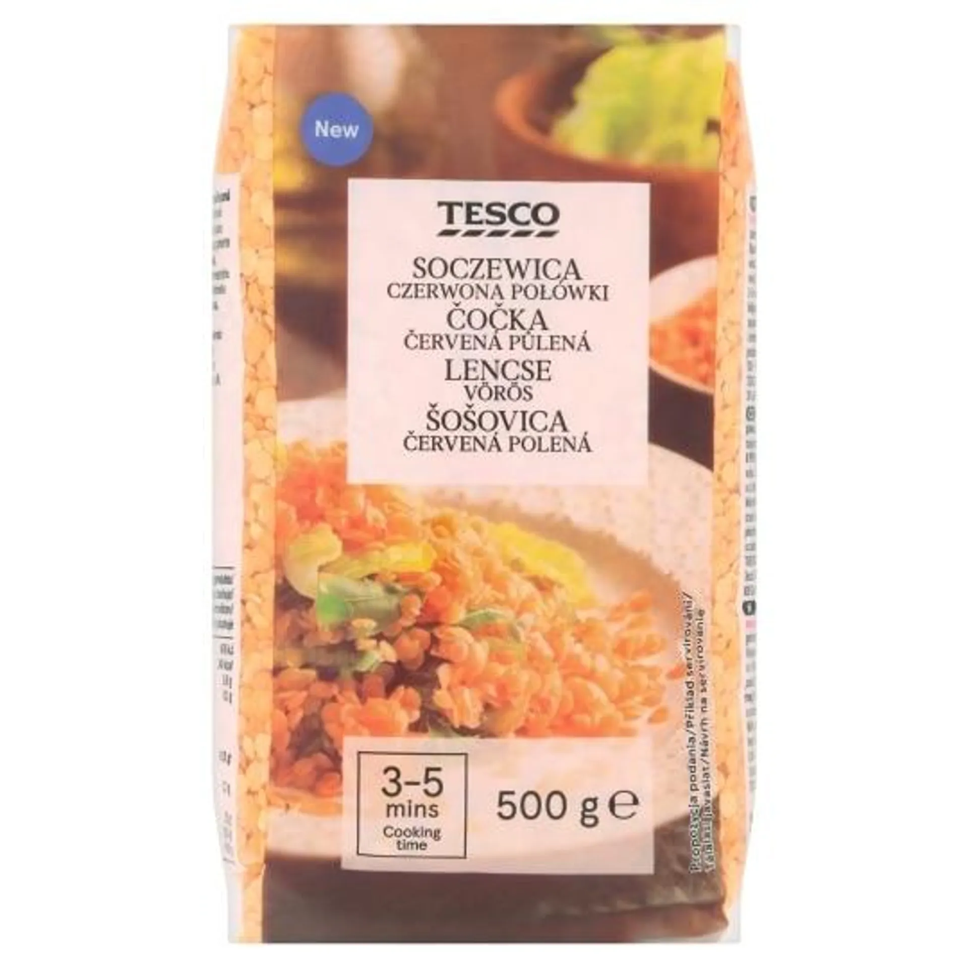 Tesco Čočka červená půlená 500g