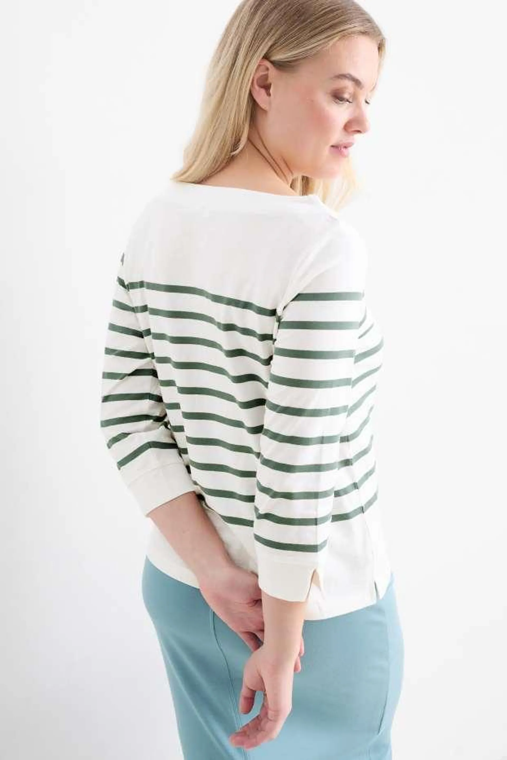 Basic long sleeve top - striped