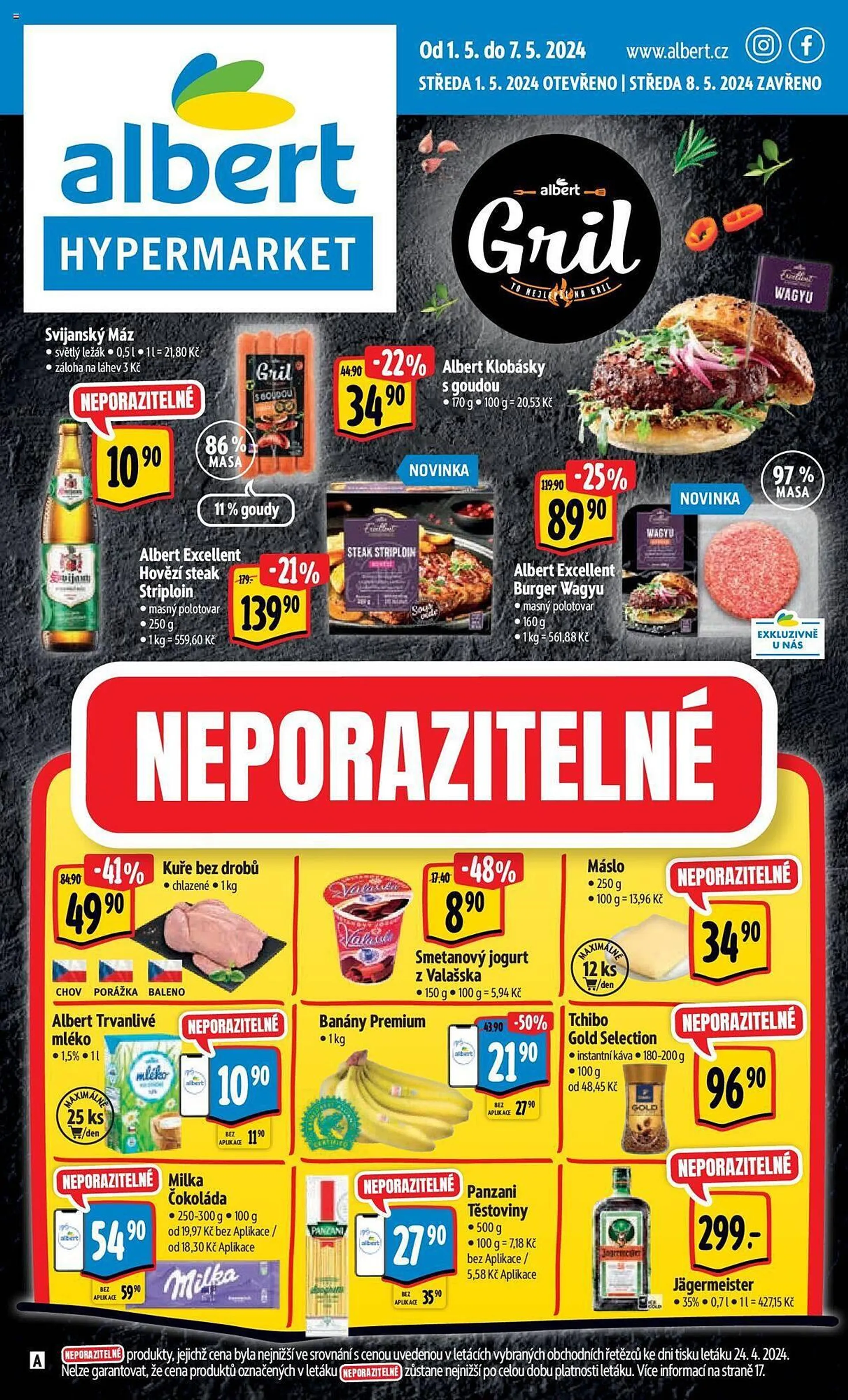 Albert Hypermarket leták - 1. května 7. května 2024 - Page 1