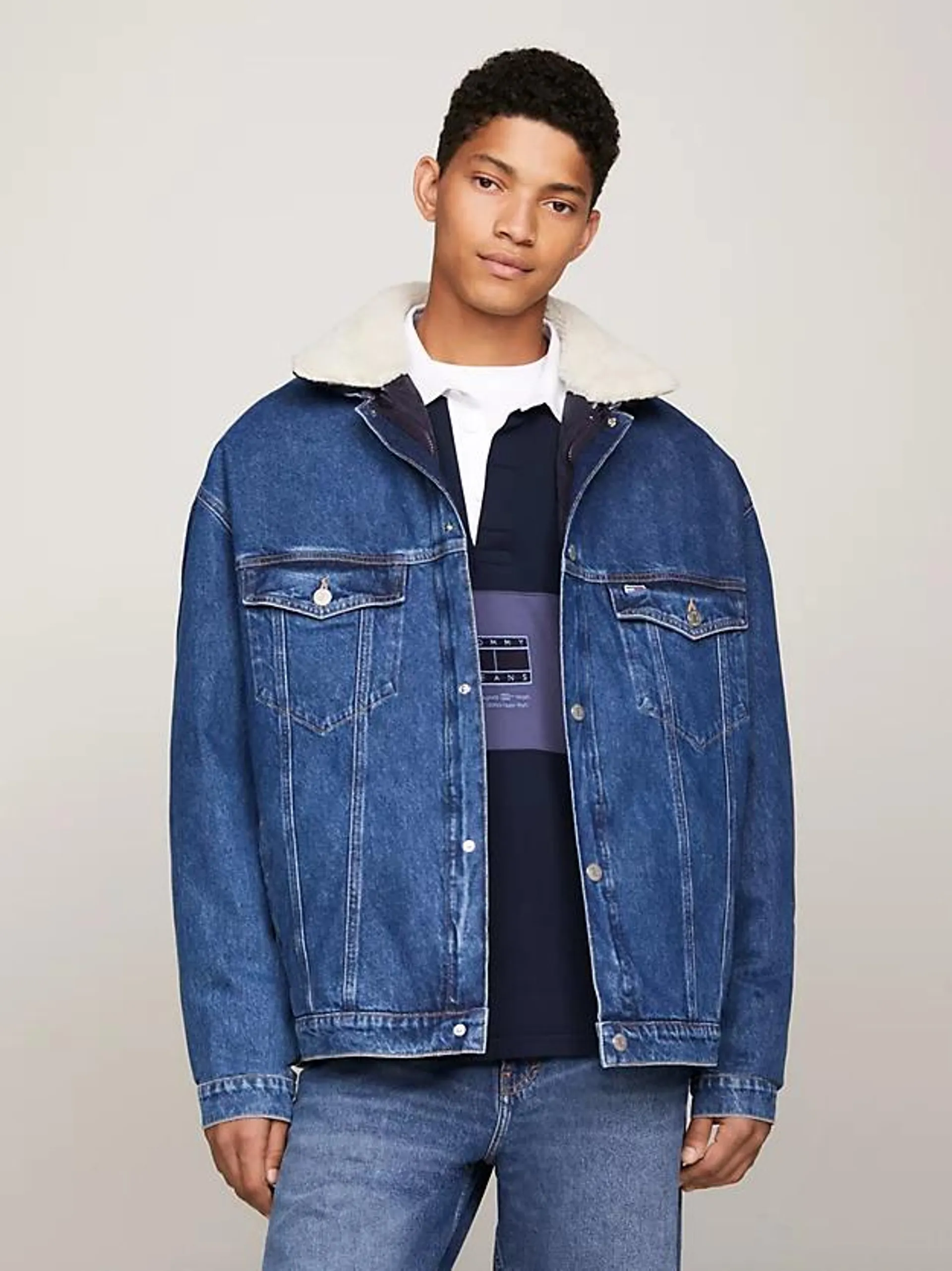 Aiden Removable Sherpa Lining Trucker Jacket