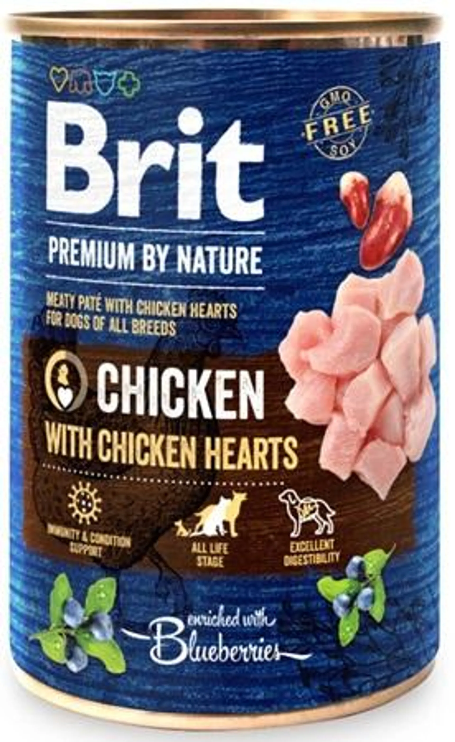 Brit Premium by Nature Chicken with Hearts 400 g