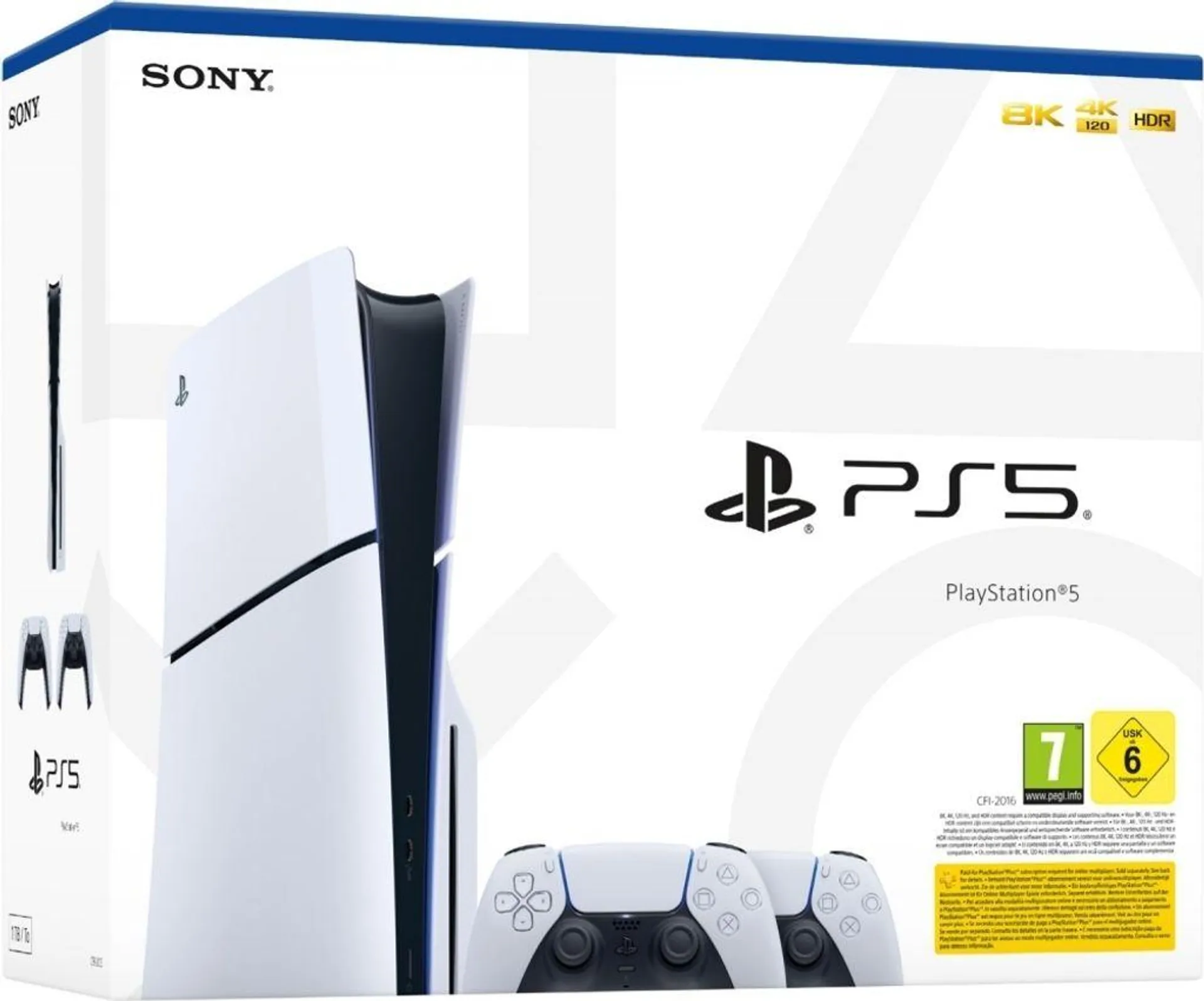 Konzole PS5 1TB Standard Slim White + 2 DualSense ITA Sony Computer Ent.