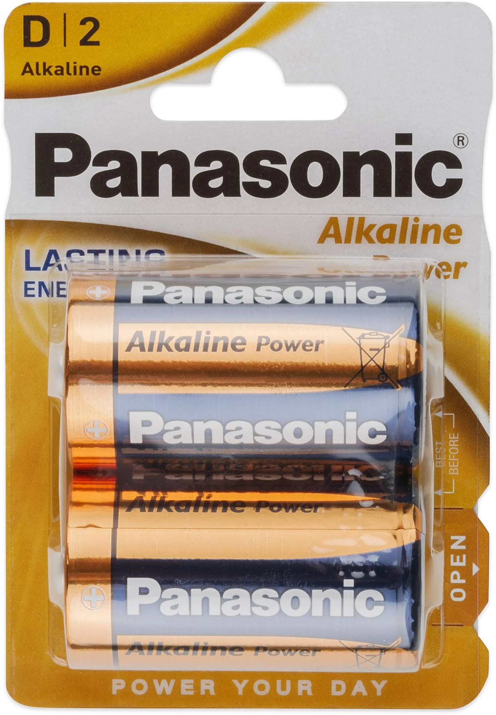 2x baterie Panasonic BRONZE LR20, D alkalická