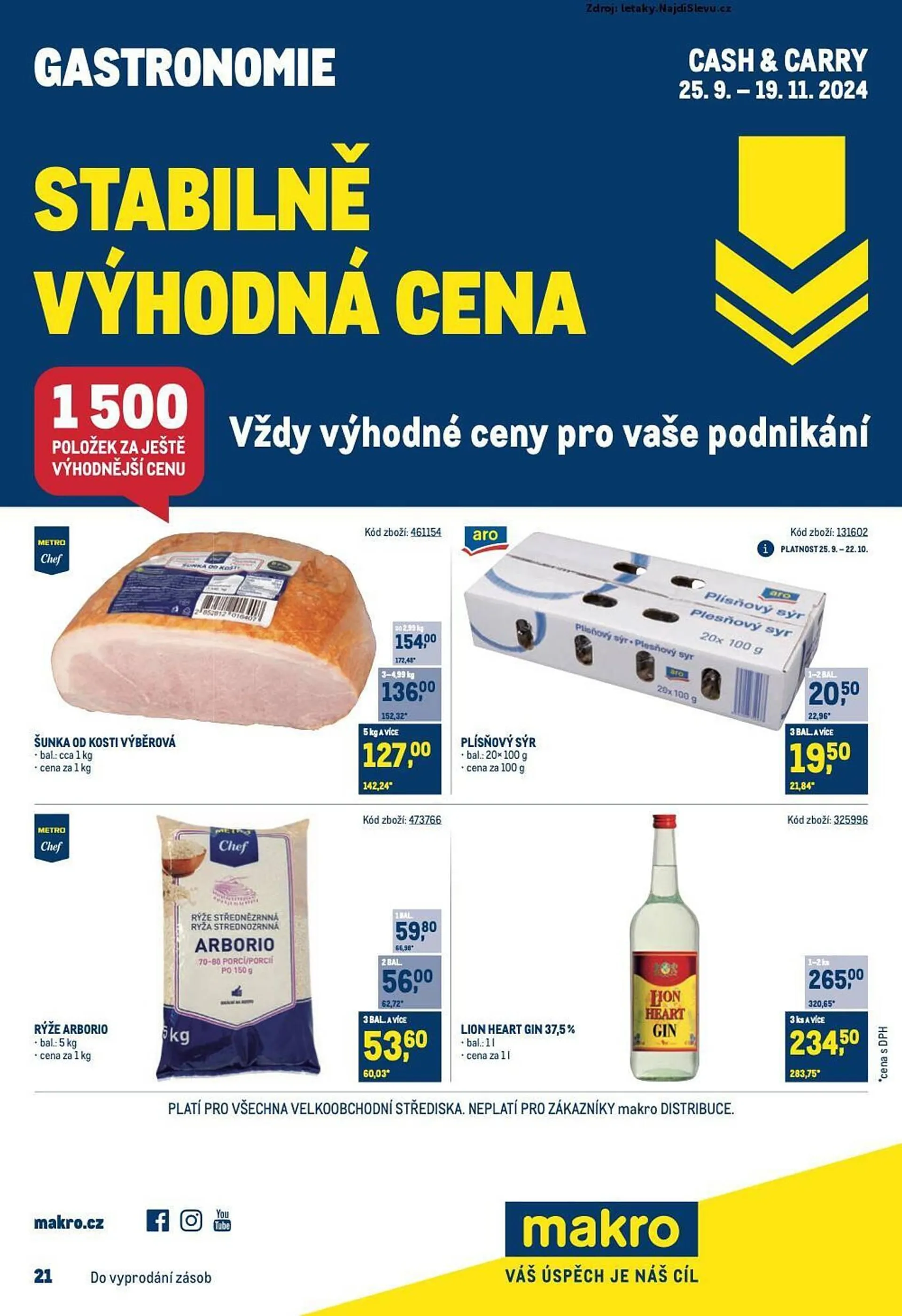 Makro leták - 25. září 19. listopadu 2024 - Page 1