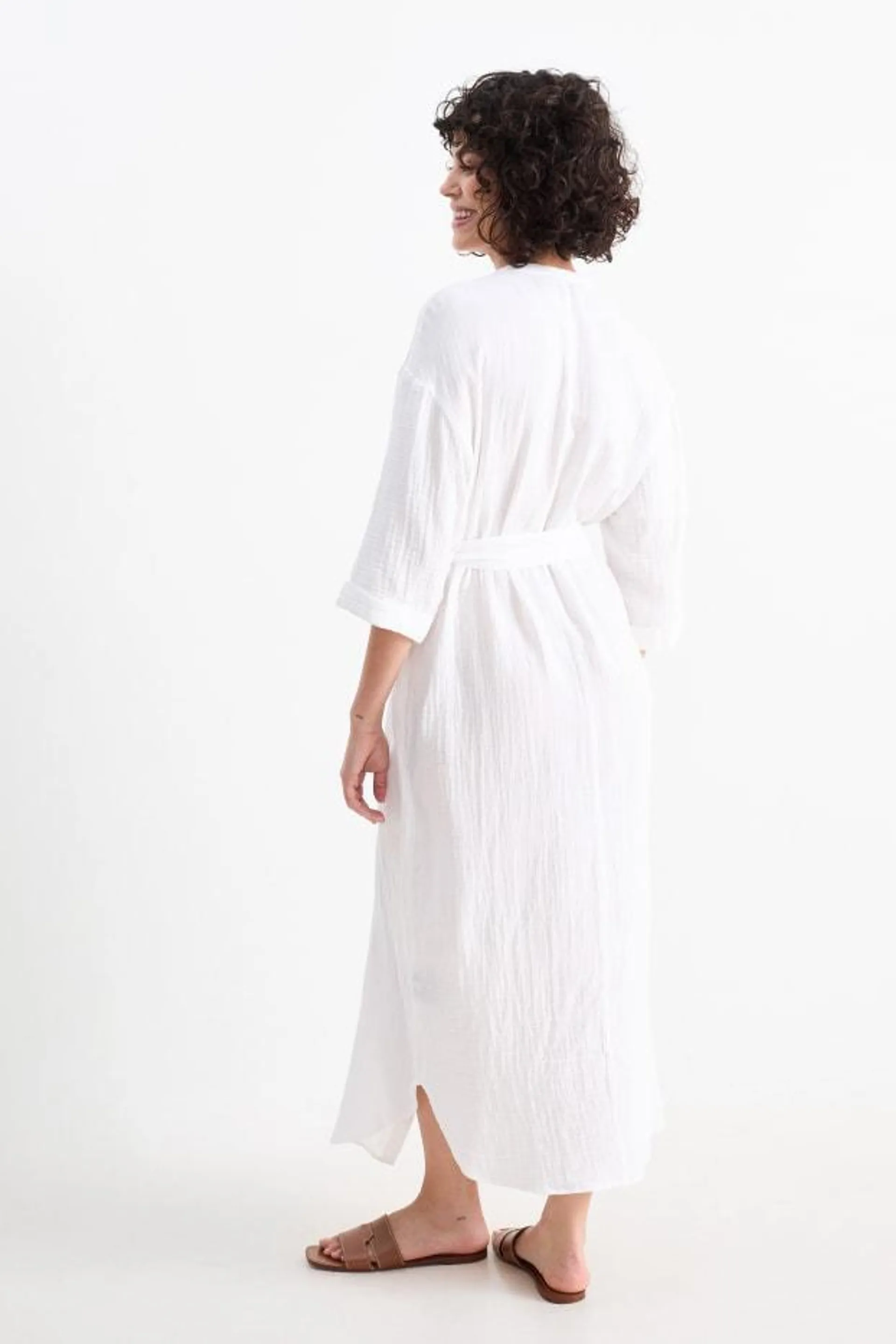 Muslin shirt dress