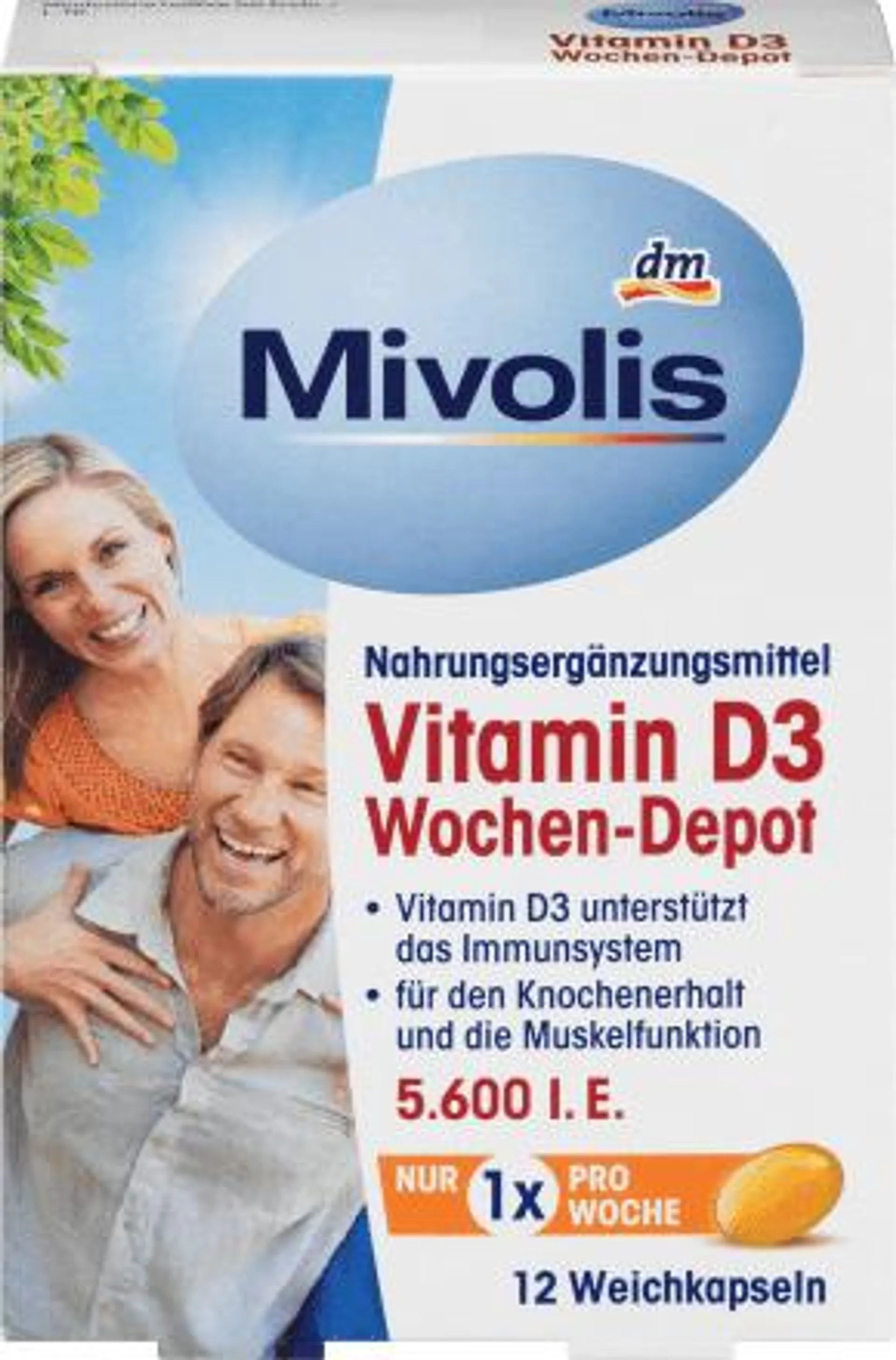 kapsle vitamin D3, 5 g