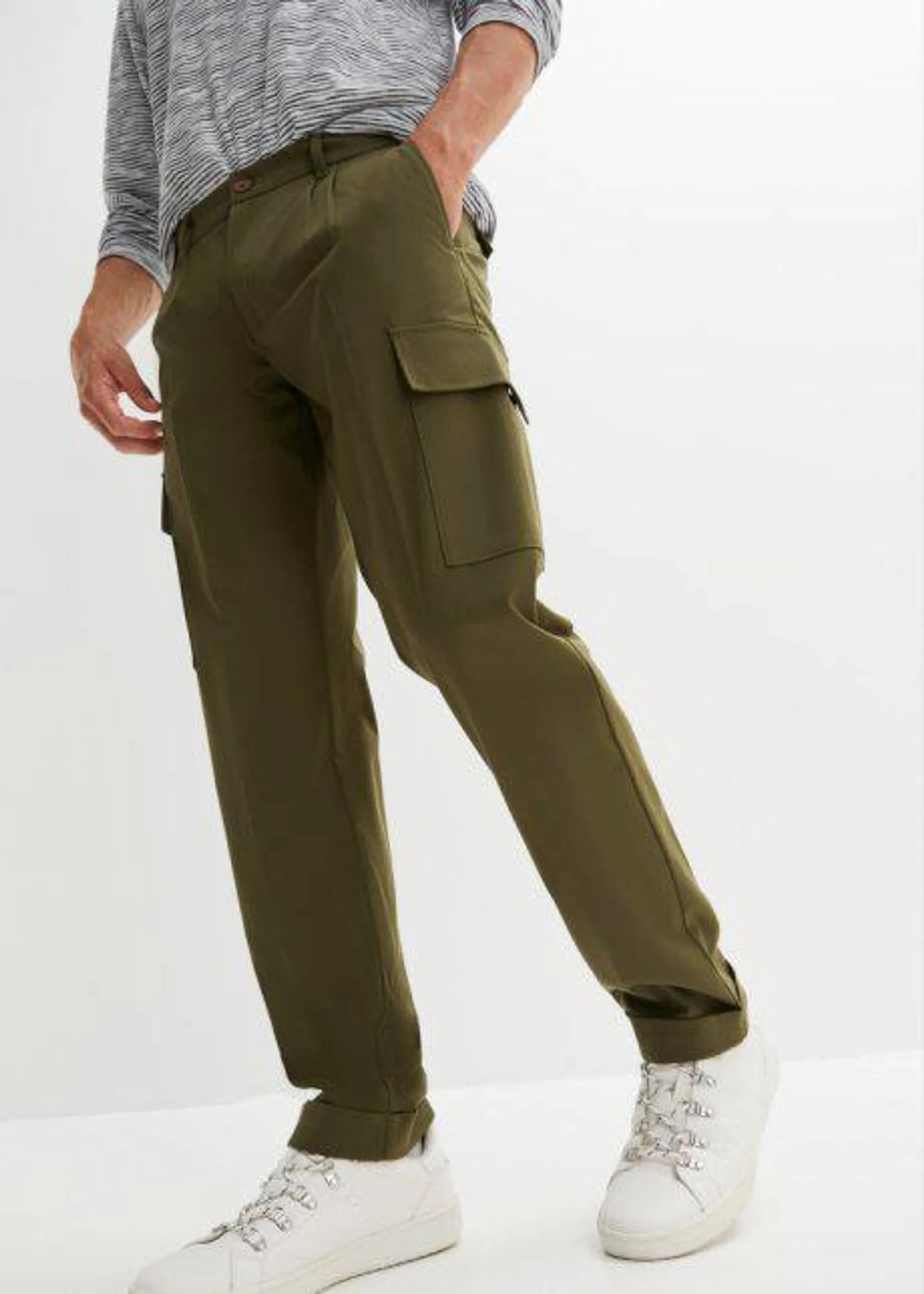 Pantaloni cargo con pinces