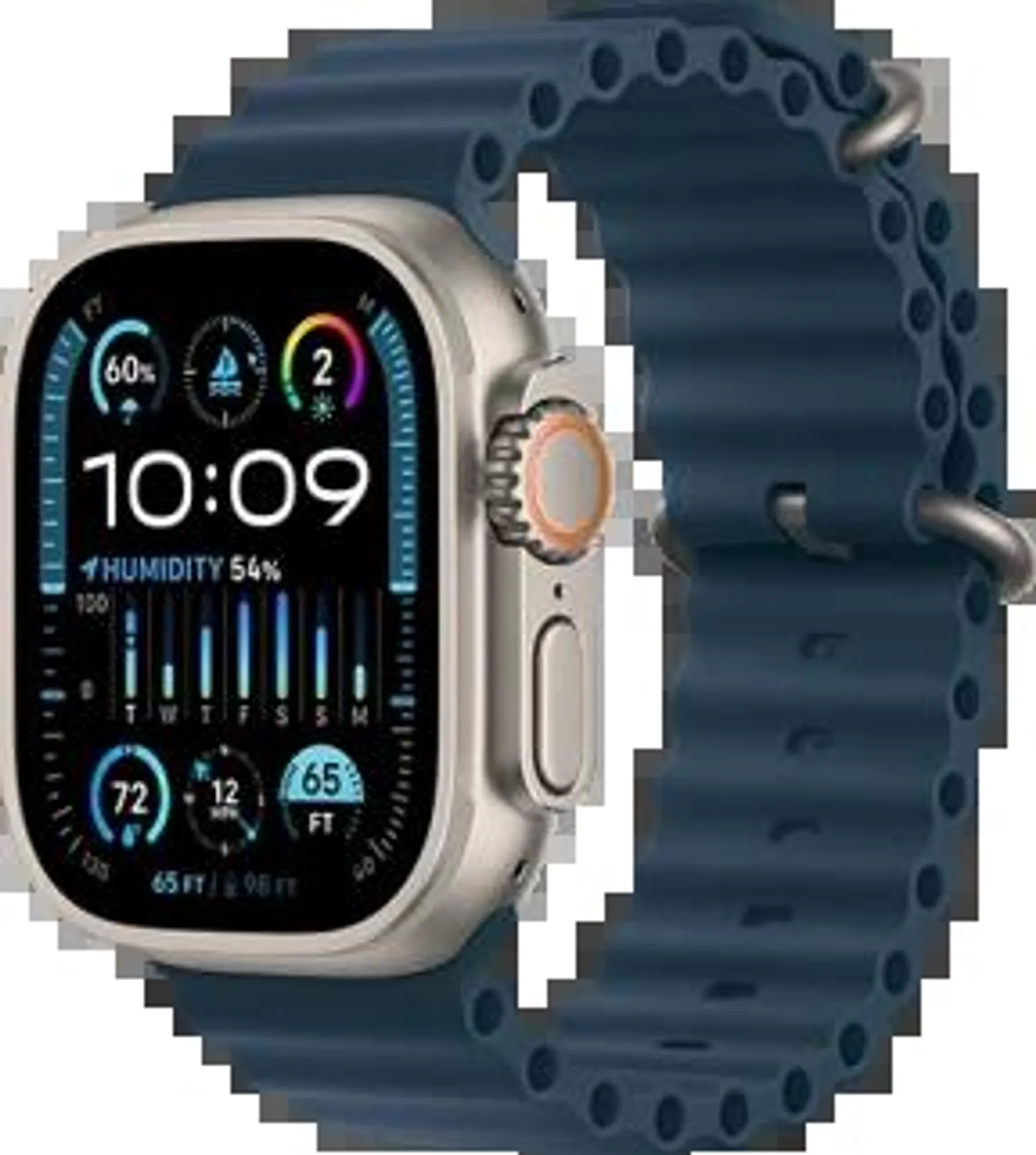 Apple Watch Ultra 2 GPS+Cell 49mm přírodní titan - modrá